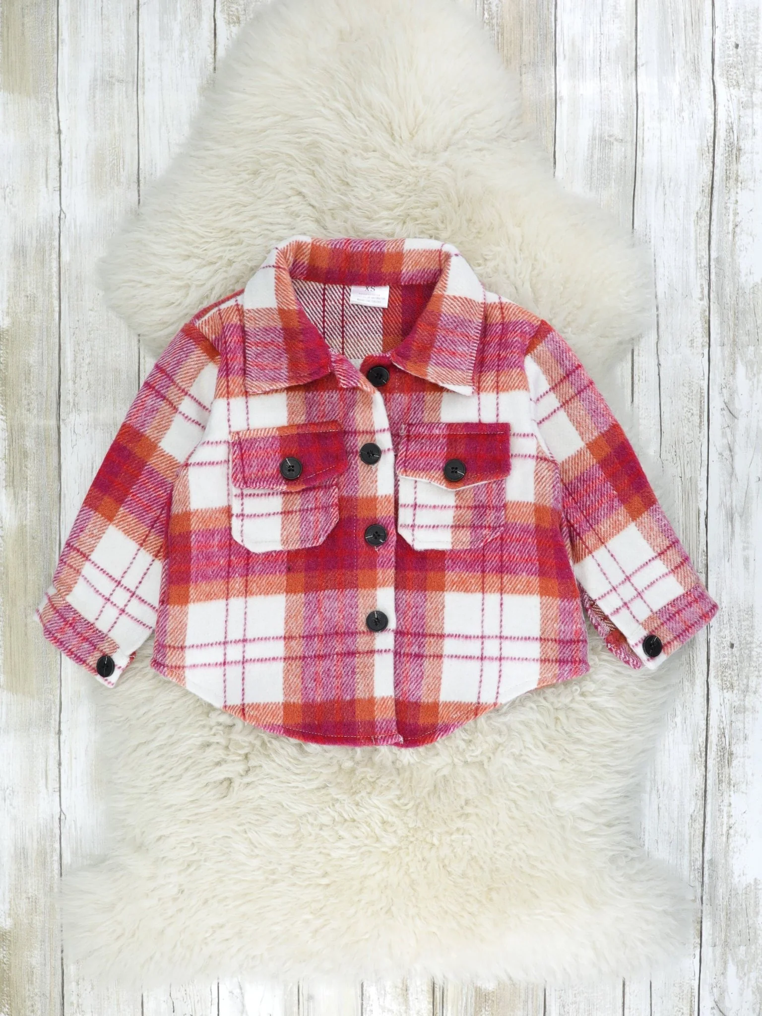 Mom & Me Magenta Plaid Flannel - Image 3