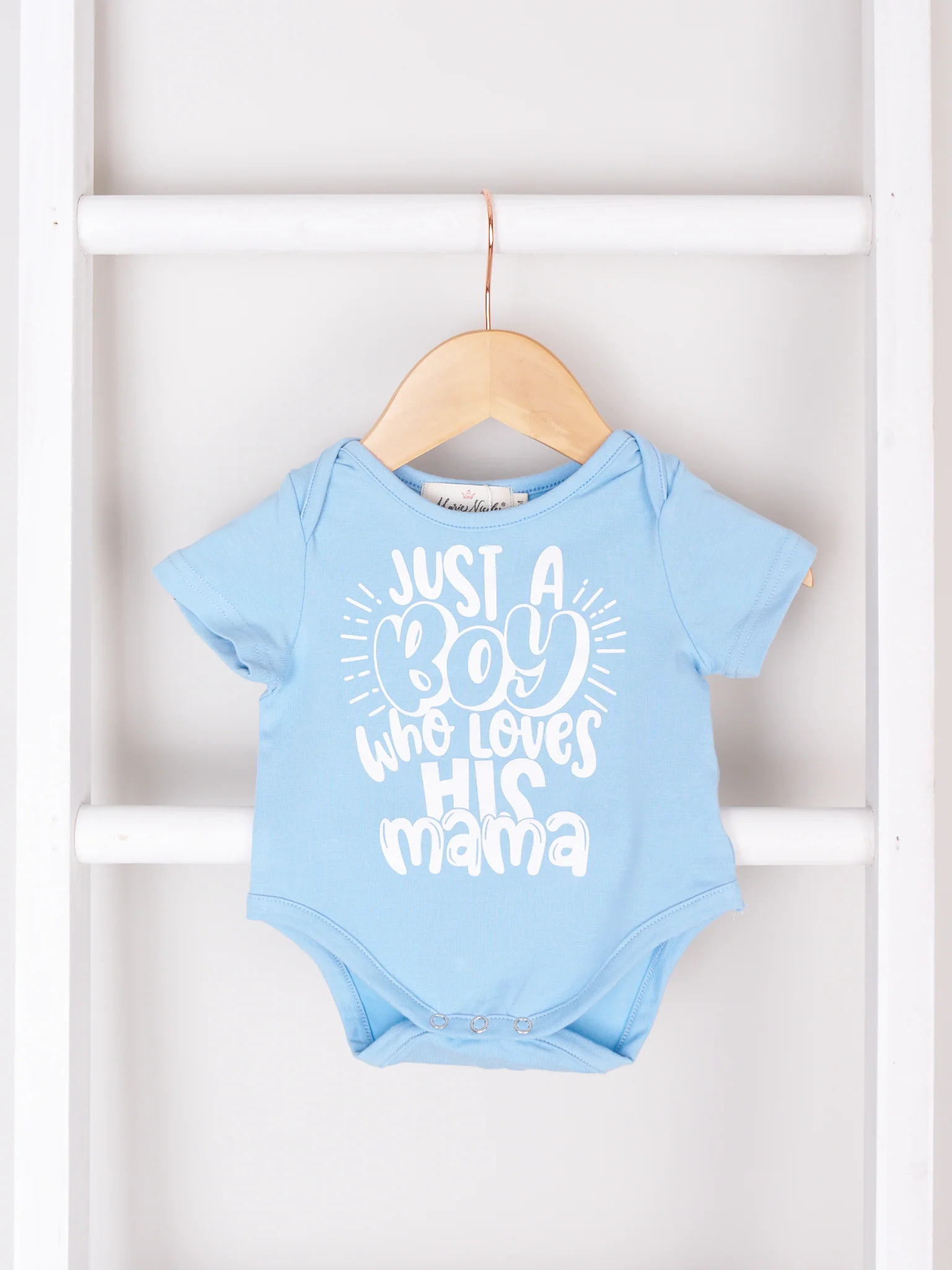 Mom & Me "Mama Who Loves Her Boy" Shirt & Romper - Image 2