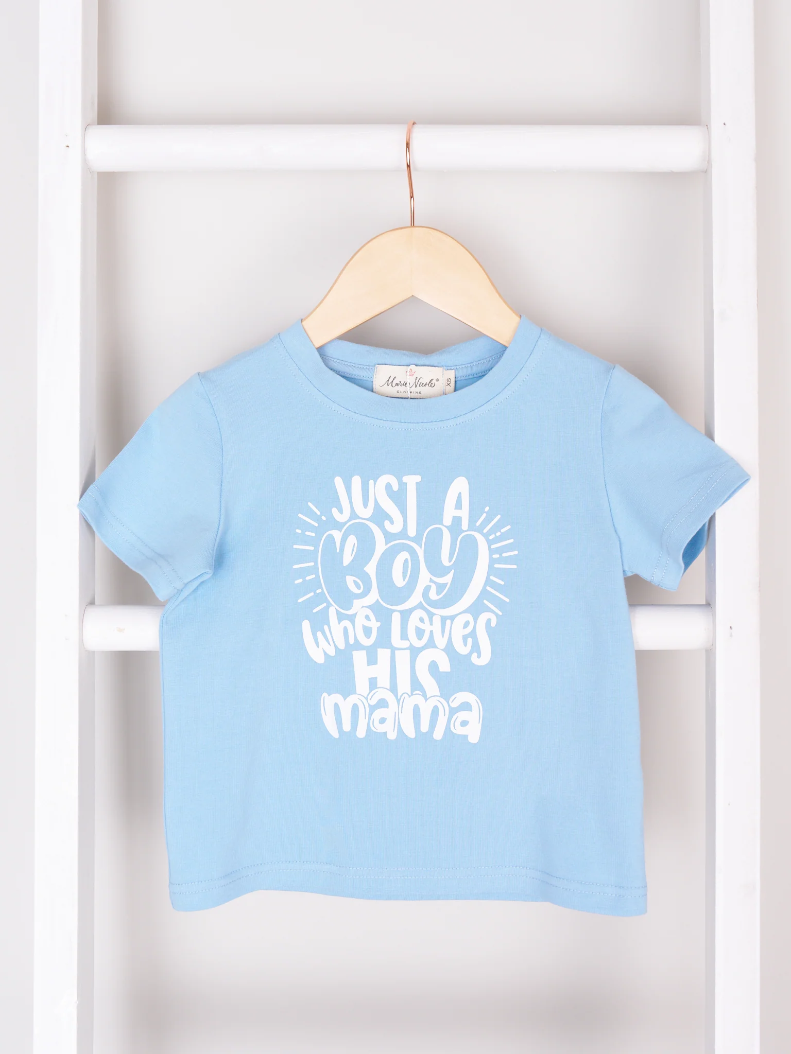 Mom & Me "Mama Who Loves Her Boy" Shirt & Romper - Image 3