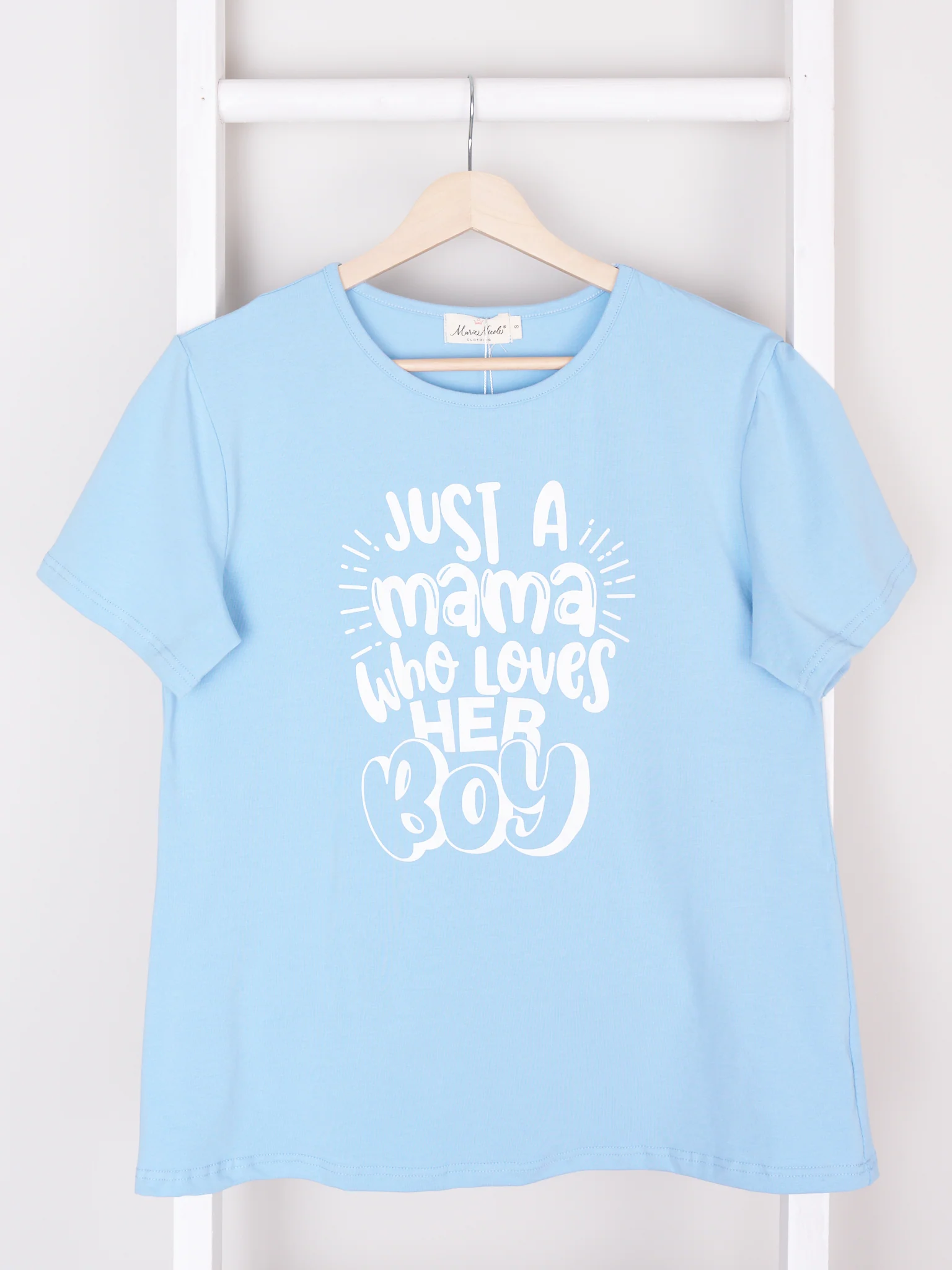 Mom & Me "Mama Who Loves Her Boy" Shirt & Romper - Image 4