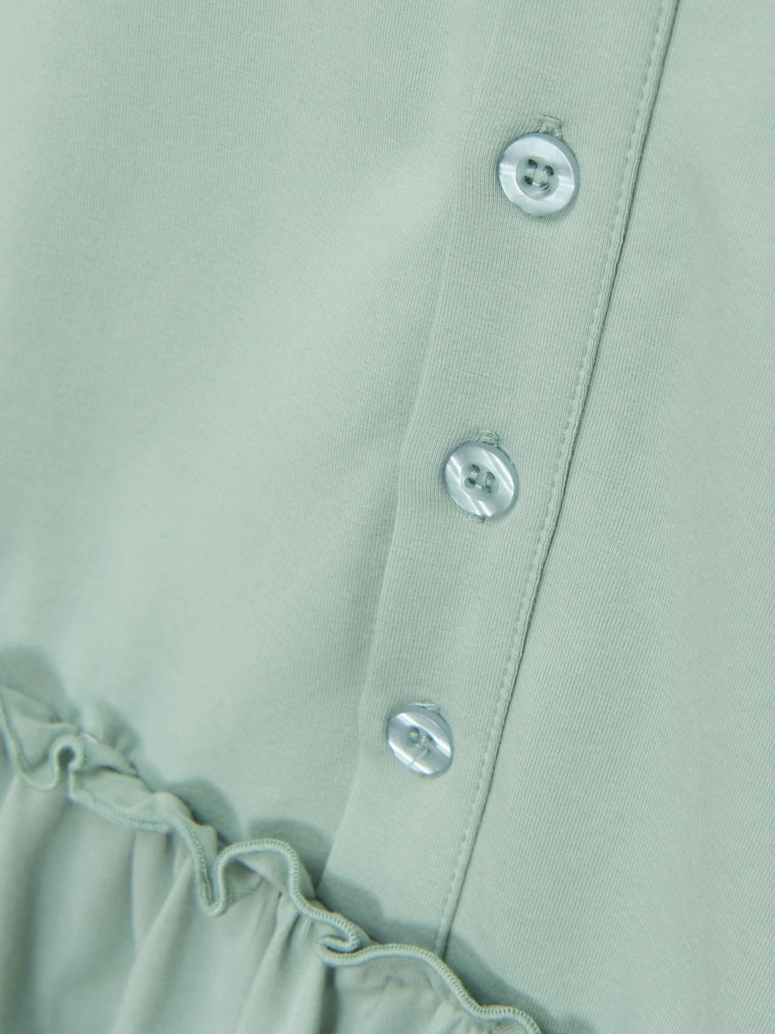 Mom & Me Mint Cotton Ruffle Tunic - Image 2