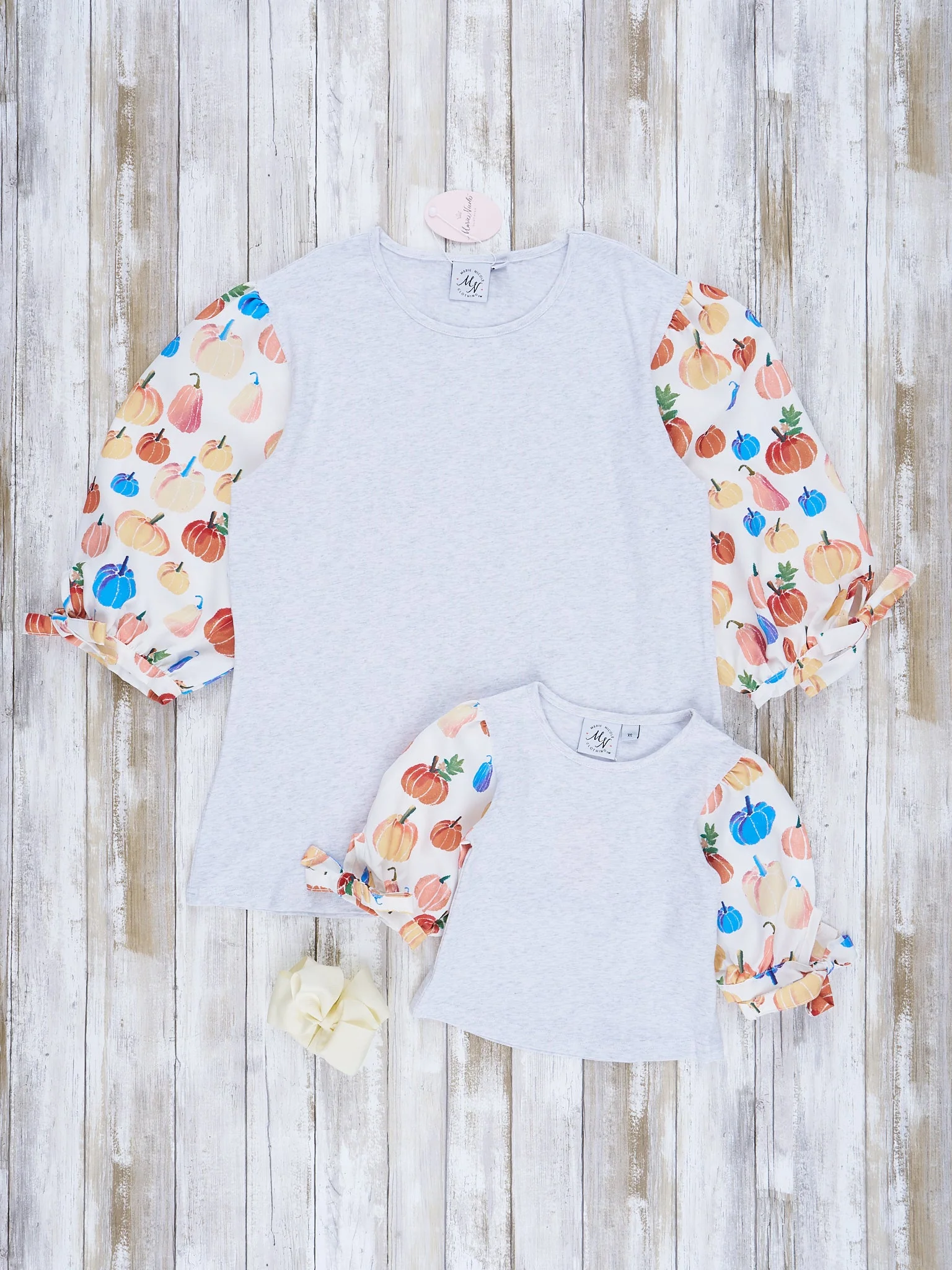 Mom & Me Party Pumpkins Puff Sleeve Top - Image 2