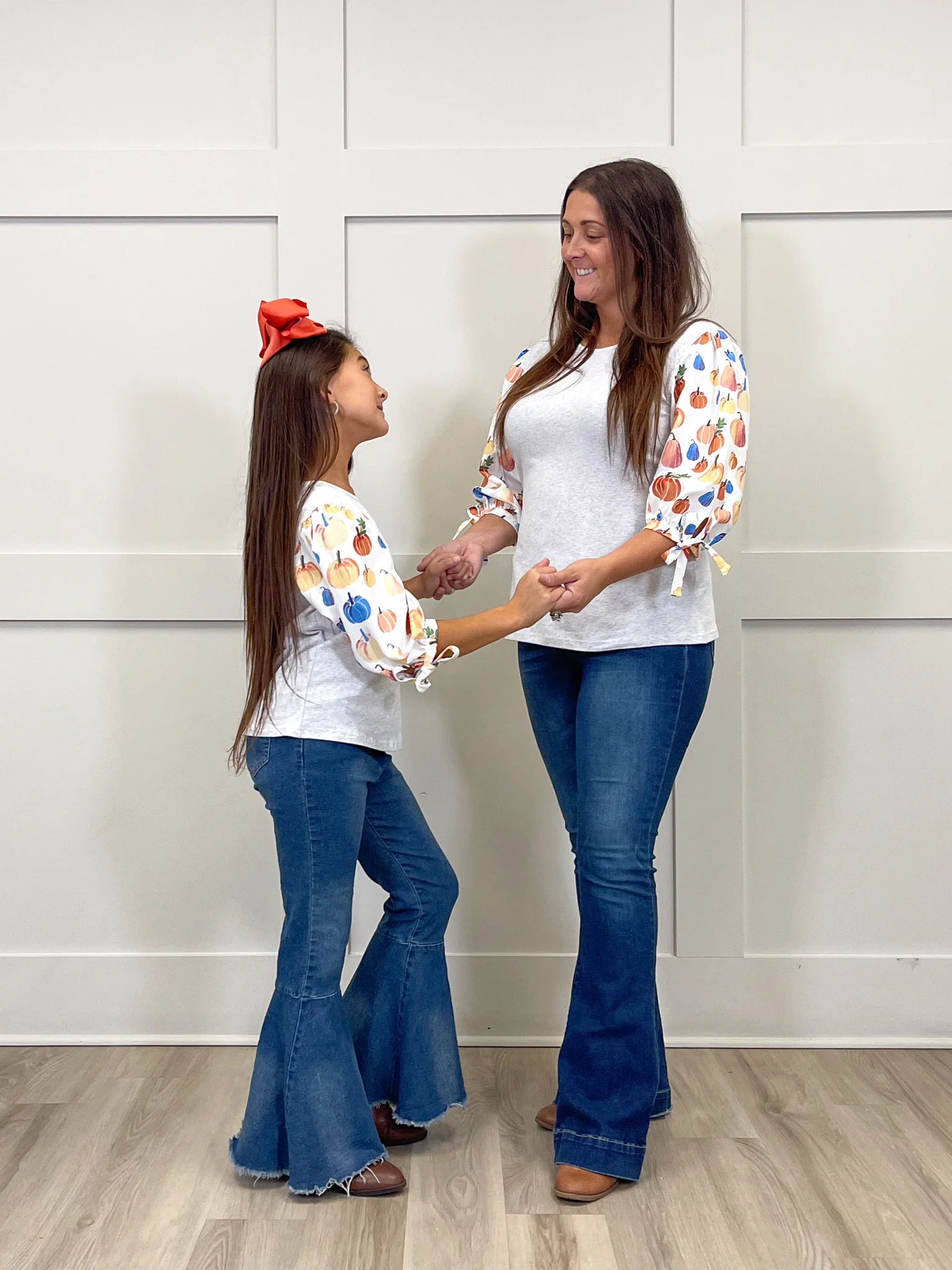 Mom & Me Party Pumpkins Puff Sleeve Top - Image 6