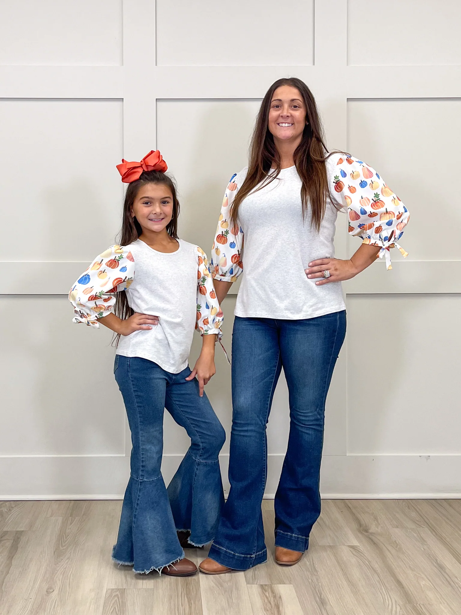 Mom & Me Party Pumpkins Puff Sleeve Top - Image 7