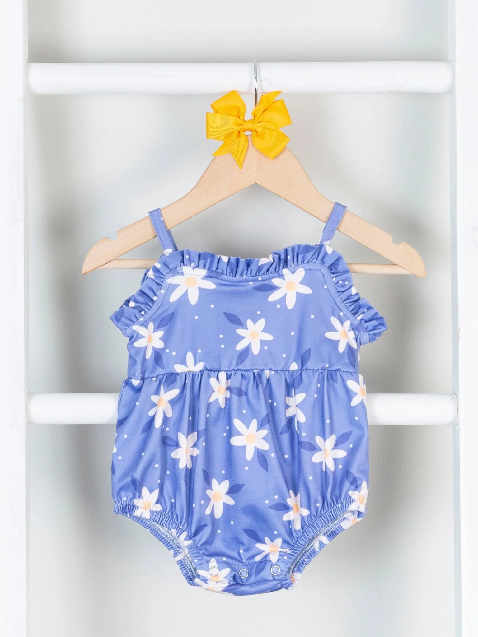 Mom & Me Periwinkle Daisy Tank Dress & Bubble - Image 3