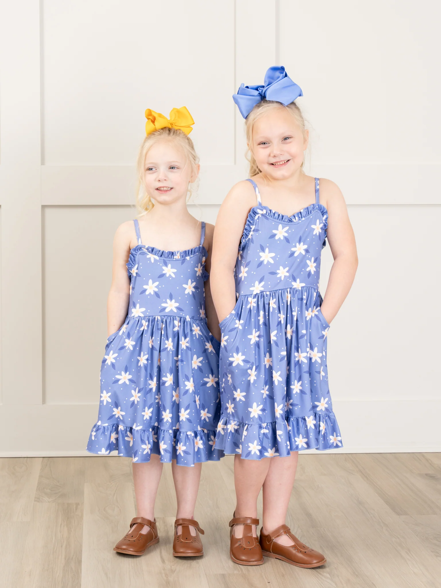 Mom & Me Periwinkle Daisy Tank Dress & Bubble - Image 6