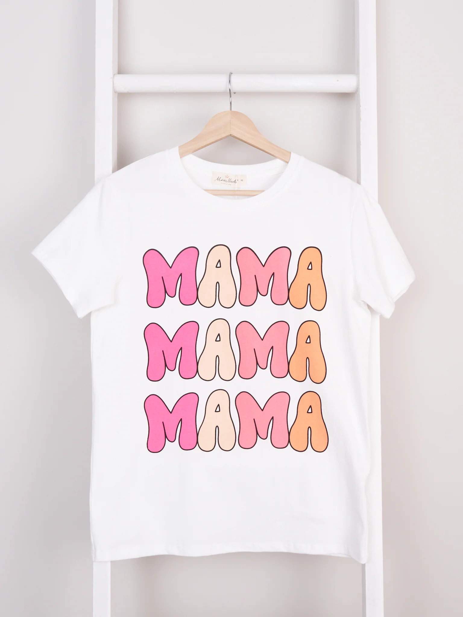 Mom & Me Pink "Mama/Mini" Graphic Shirt & Romper - Image 4