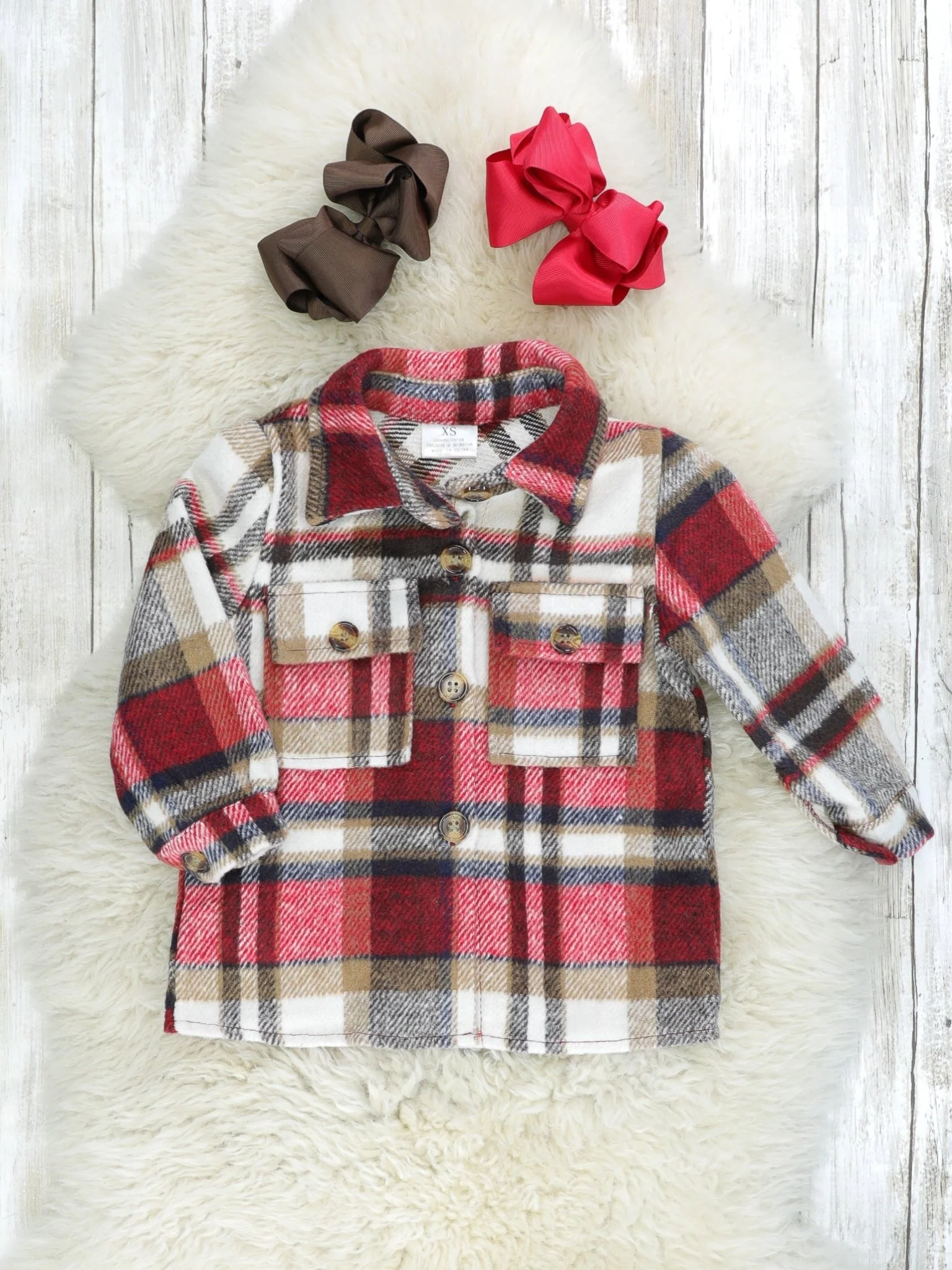 Mom & Me Red Plaid Flannel - Sign Up For Restock Notifications! - Image 2