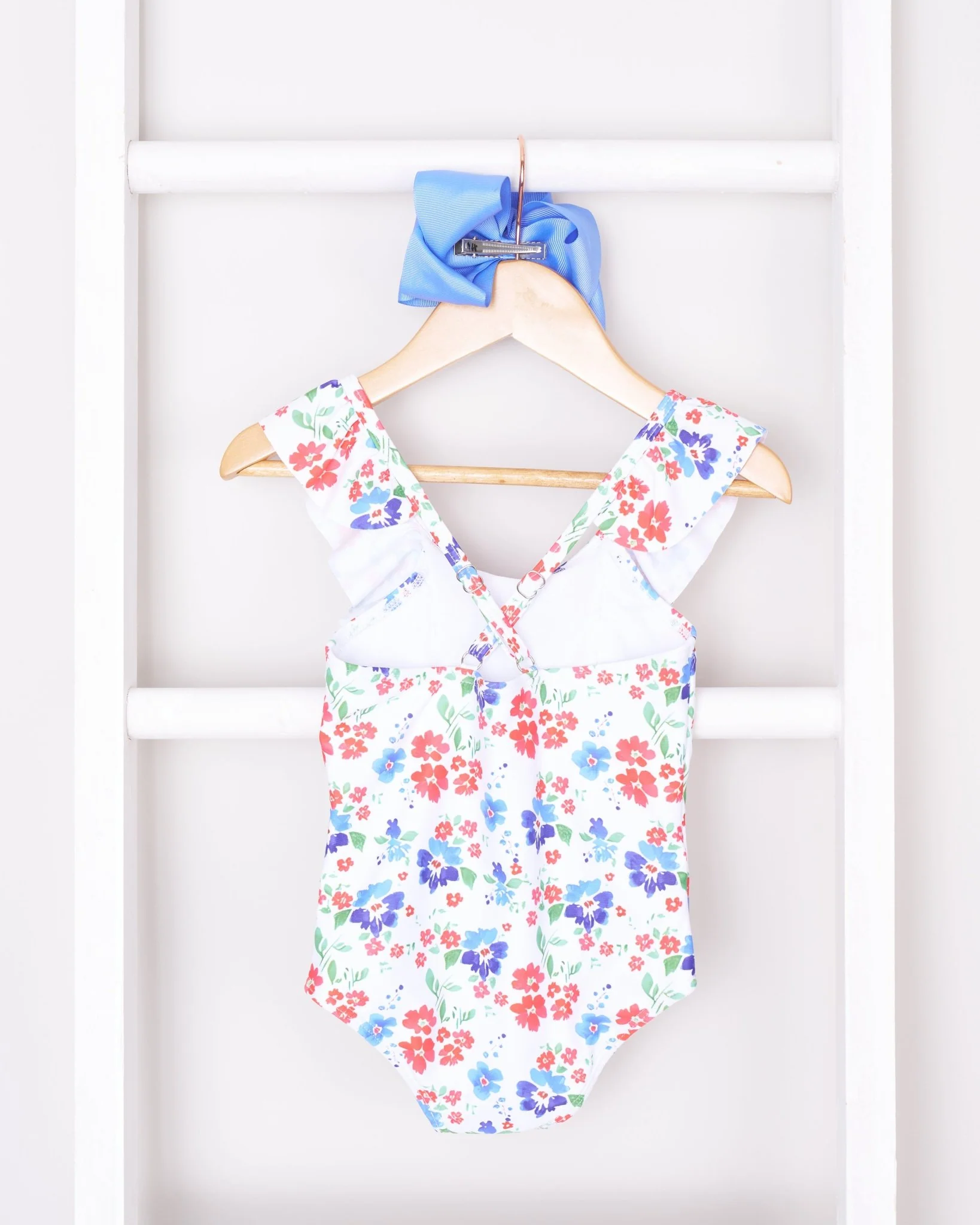 Mom & Me Red White & Blue Poppy Swimsuit - Image 3