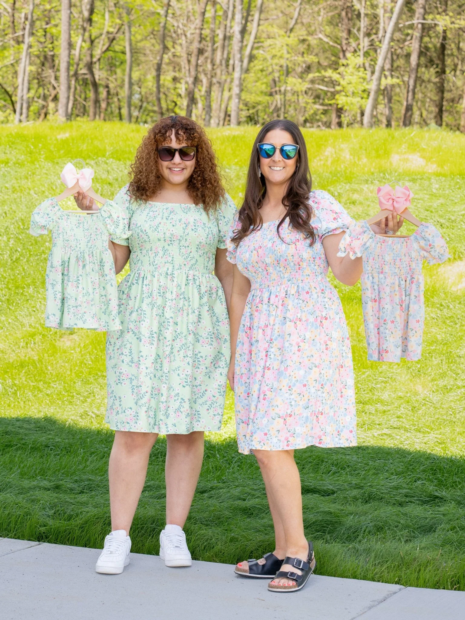Mom & Me Smocked Floral Puff Sleeve Dress - Image 5