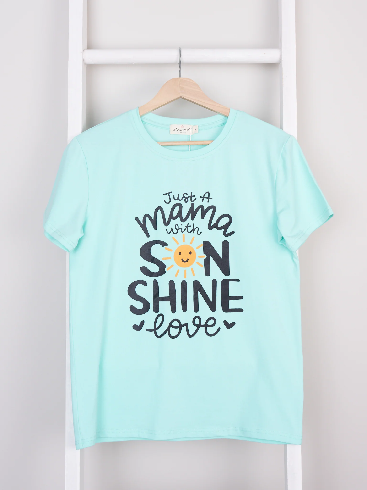 Mom & Me Mint "Son Shine" Graphic Shirt & Romper - Image 3