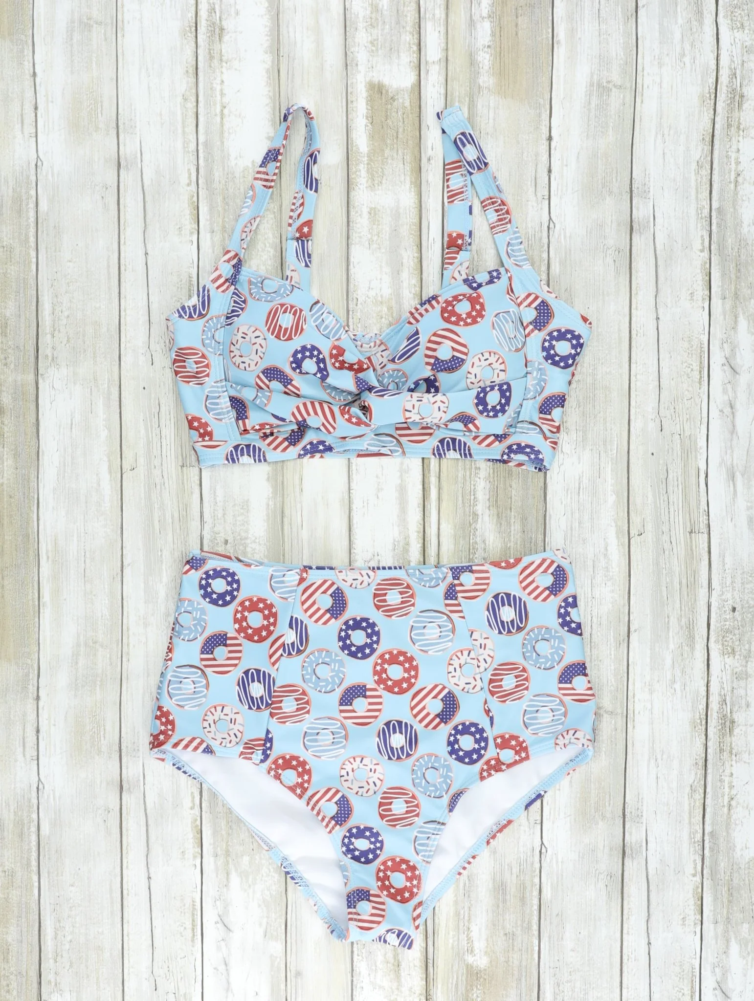 Mom & Me Stars & Stripes Donut Swimsuit - Image 4