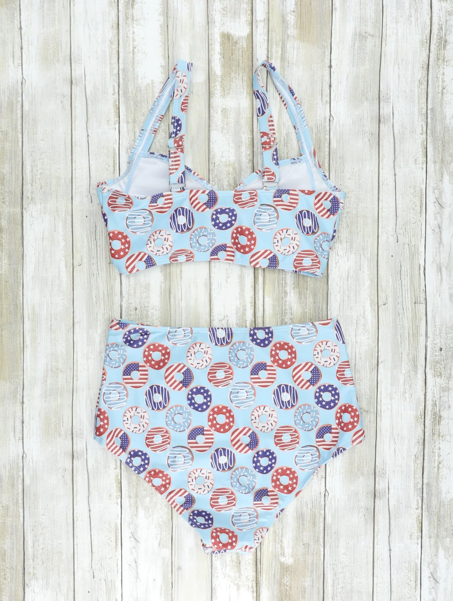 Mom & Me Stars & Stripes Donut Swimsuit - Image 5