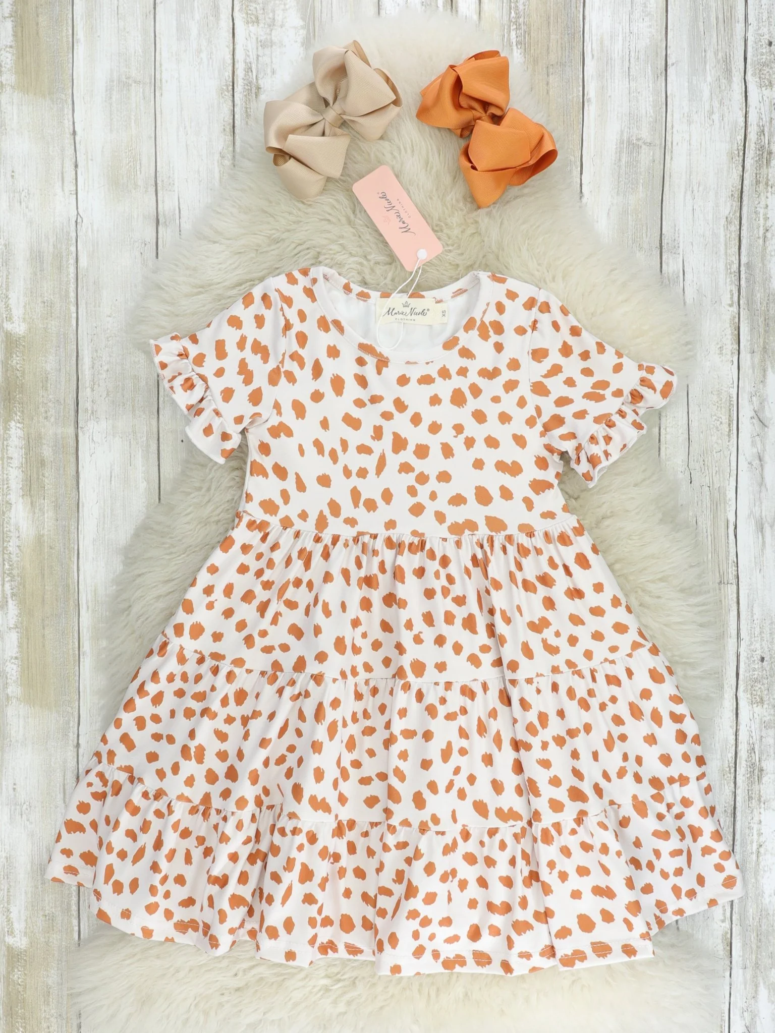 Mom & Me Tiered Cheetah Ruffle Dress - Image 3