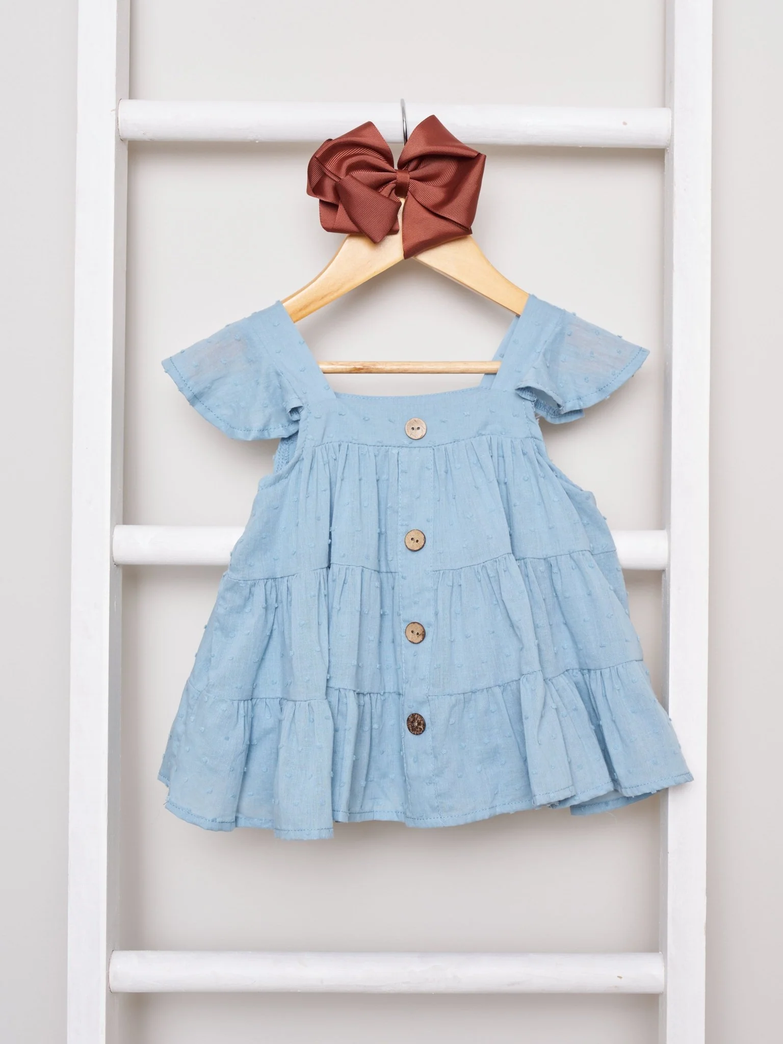 Mom & Me Tiered Swiss Dot Tunic - Image 2