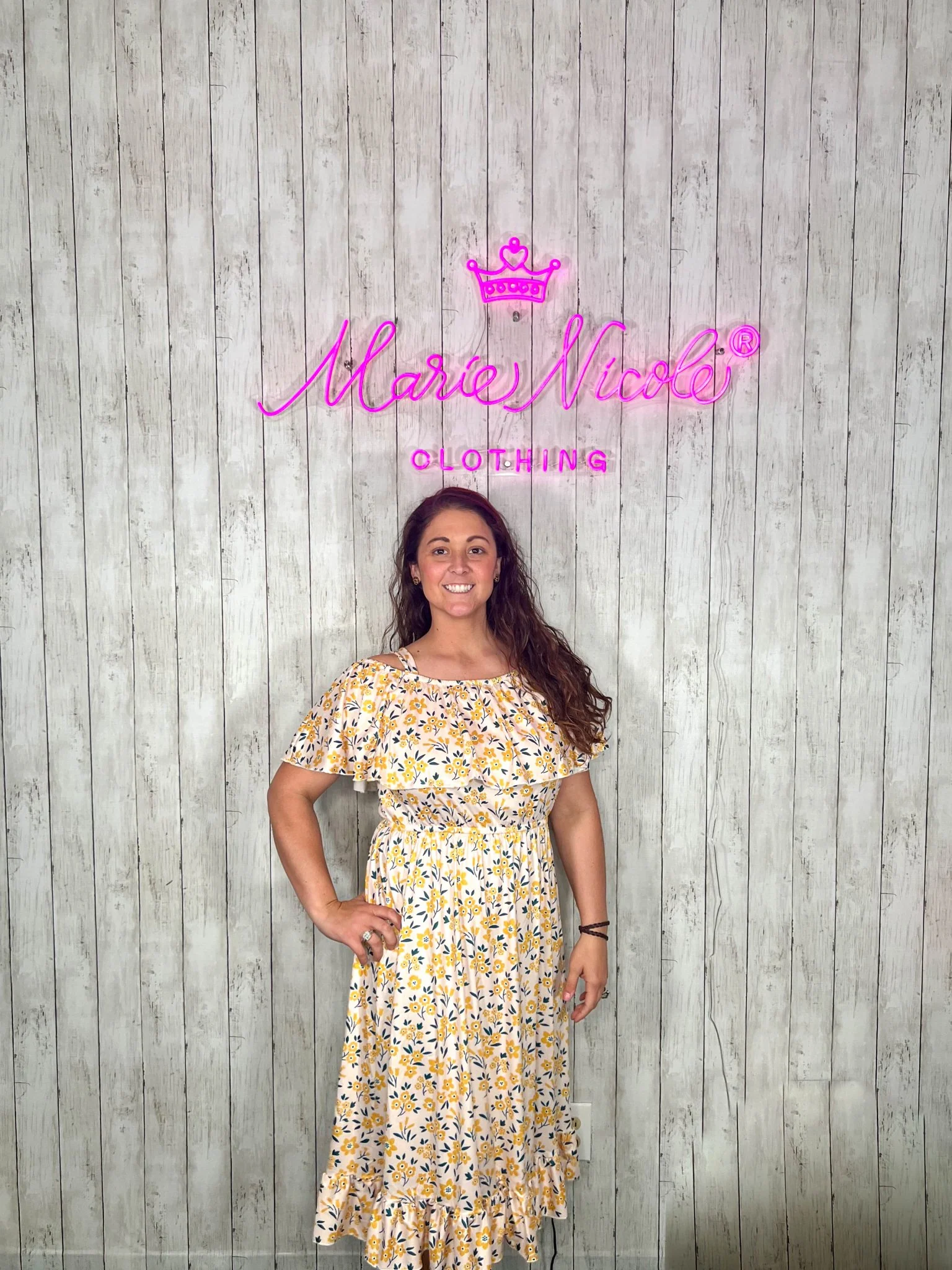 Mom & Me Yellow Floral Ruffle Dress - Image 4