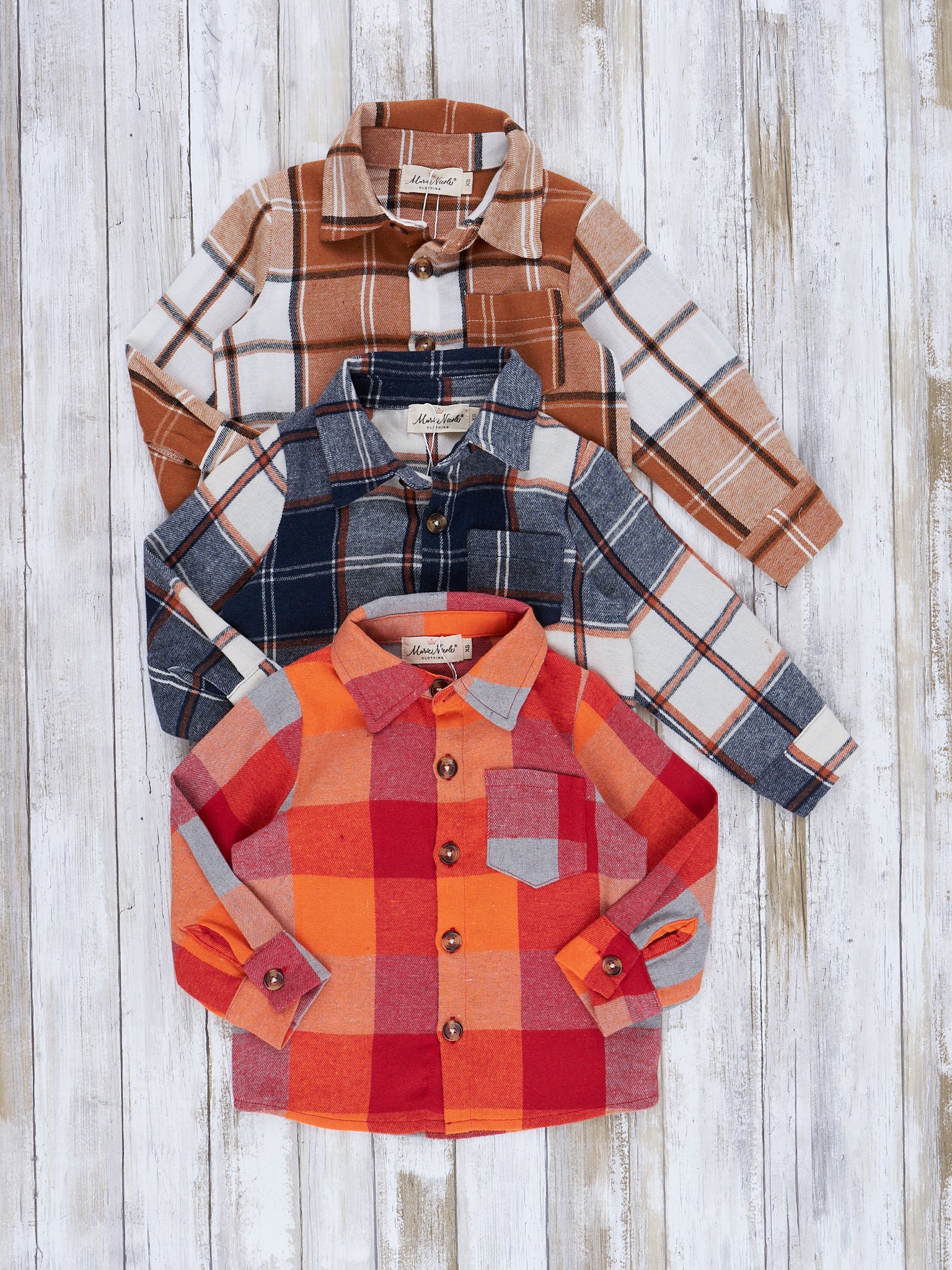 Mom & Me Autumnal Plaid Belted Tunic & Button Up Shirt - Image 13