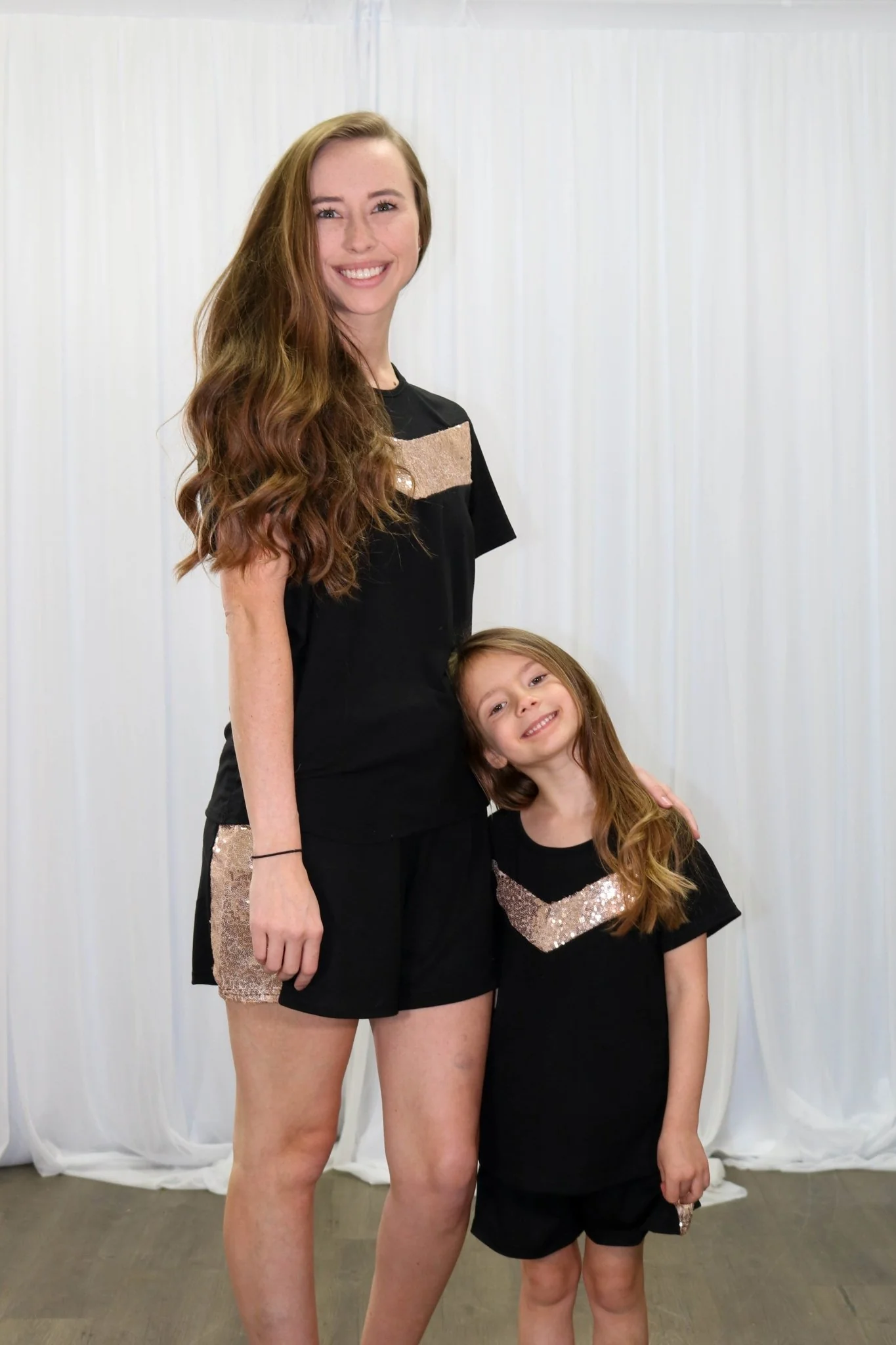 Mom & Me Gold Sequin Loungewear Set - Image 4