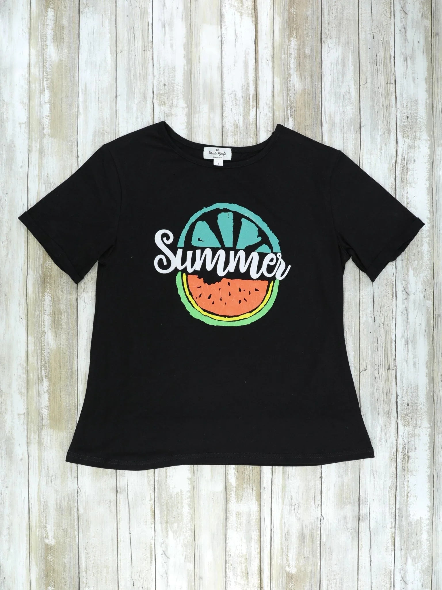 Mom & Me Black Summer Watermelon Shirts - Image 3