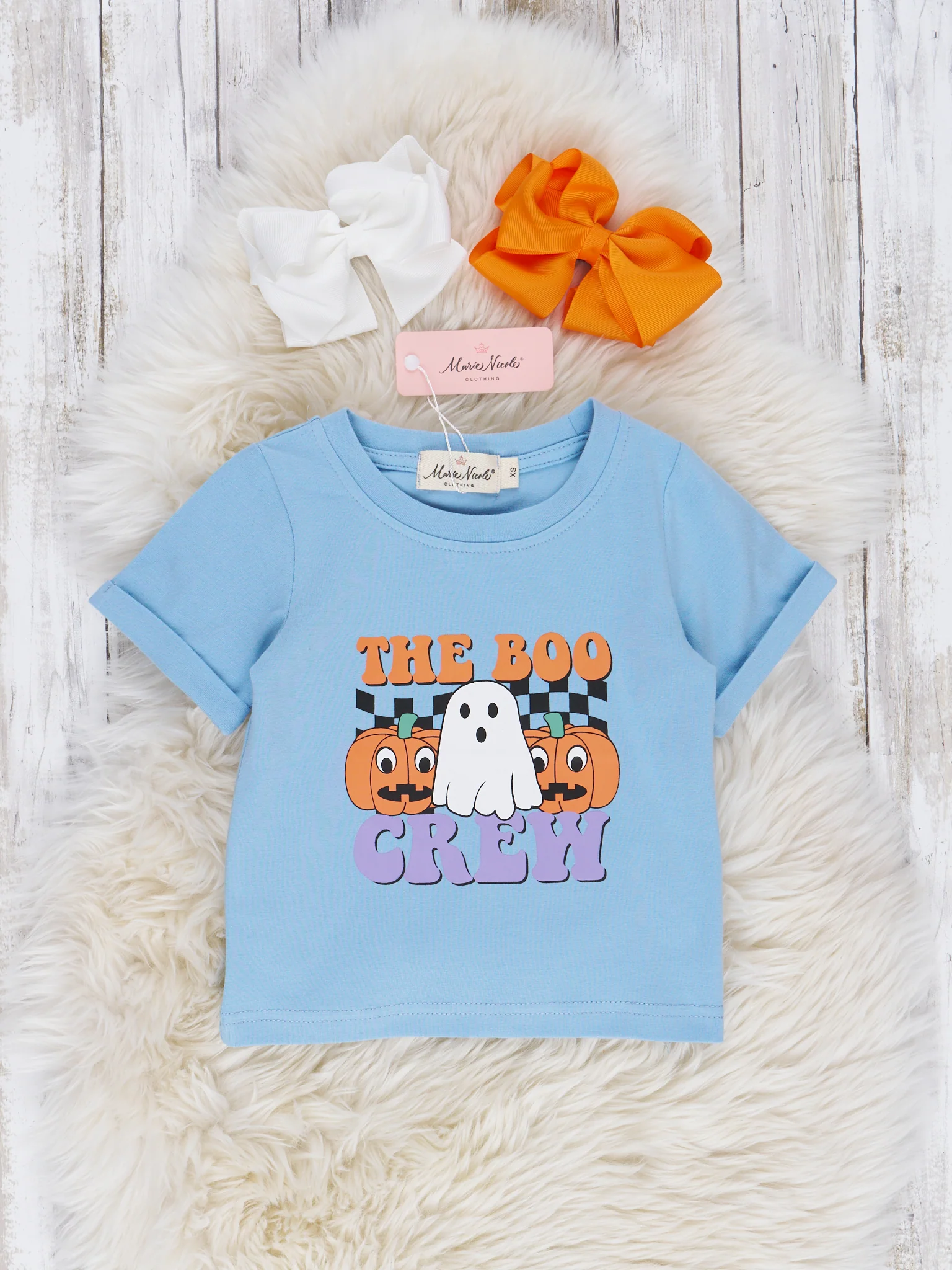Mom & Me Blue "Boo Crew" Shirt & Romper - Image 4