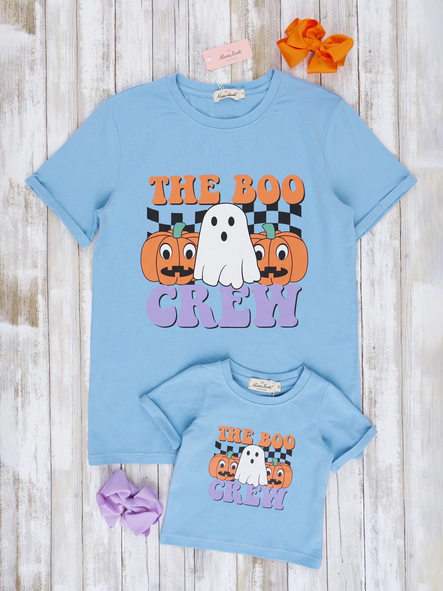 Mom & Me Blue "Boo Crew" Shirt & Romper - Image 6