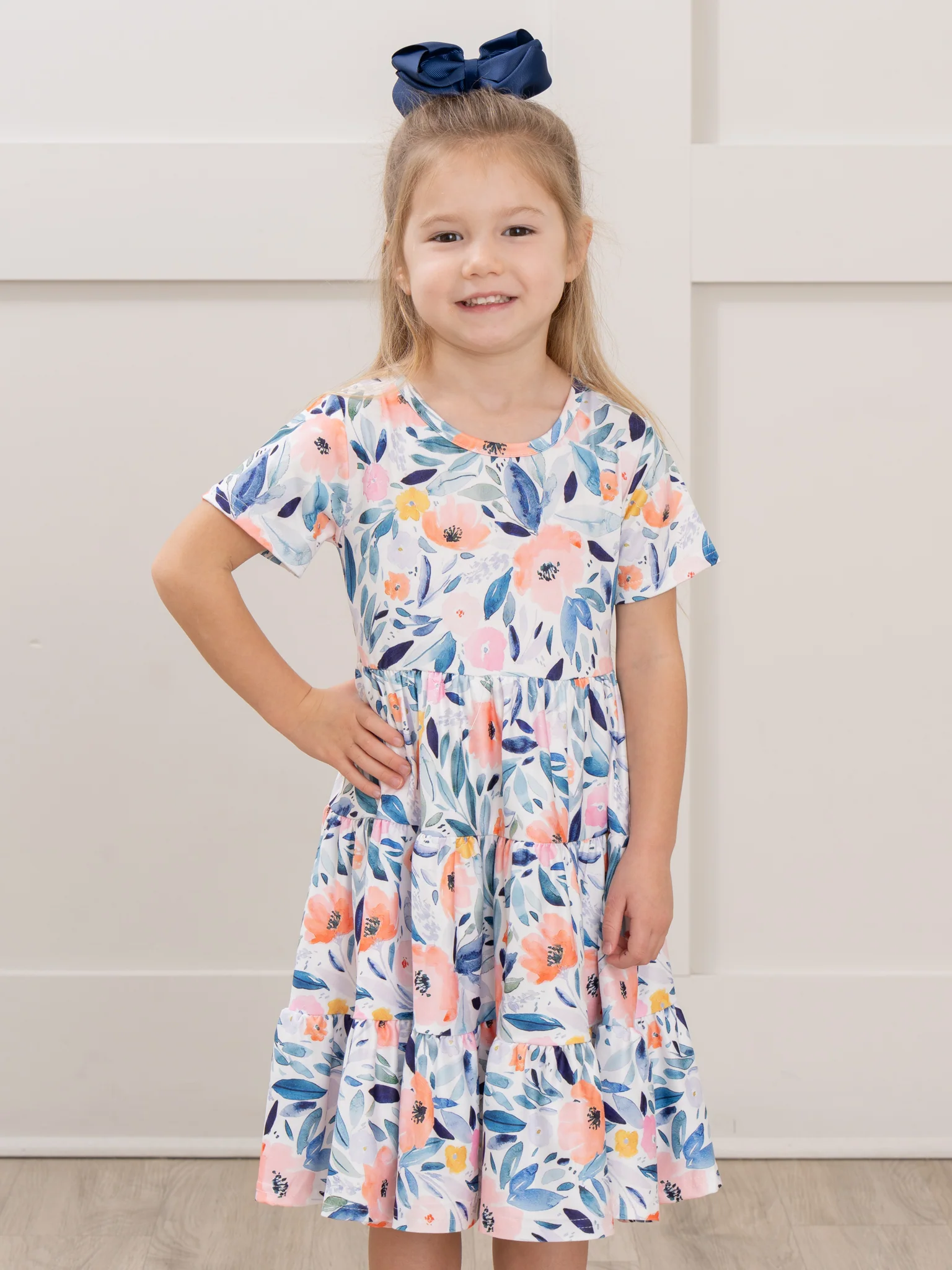 Mom & Me Blushing Susie Tiered Dress - Image 5