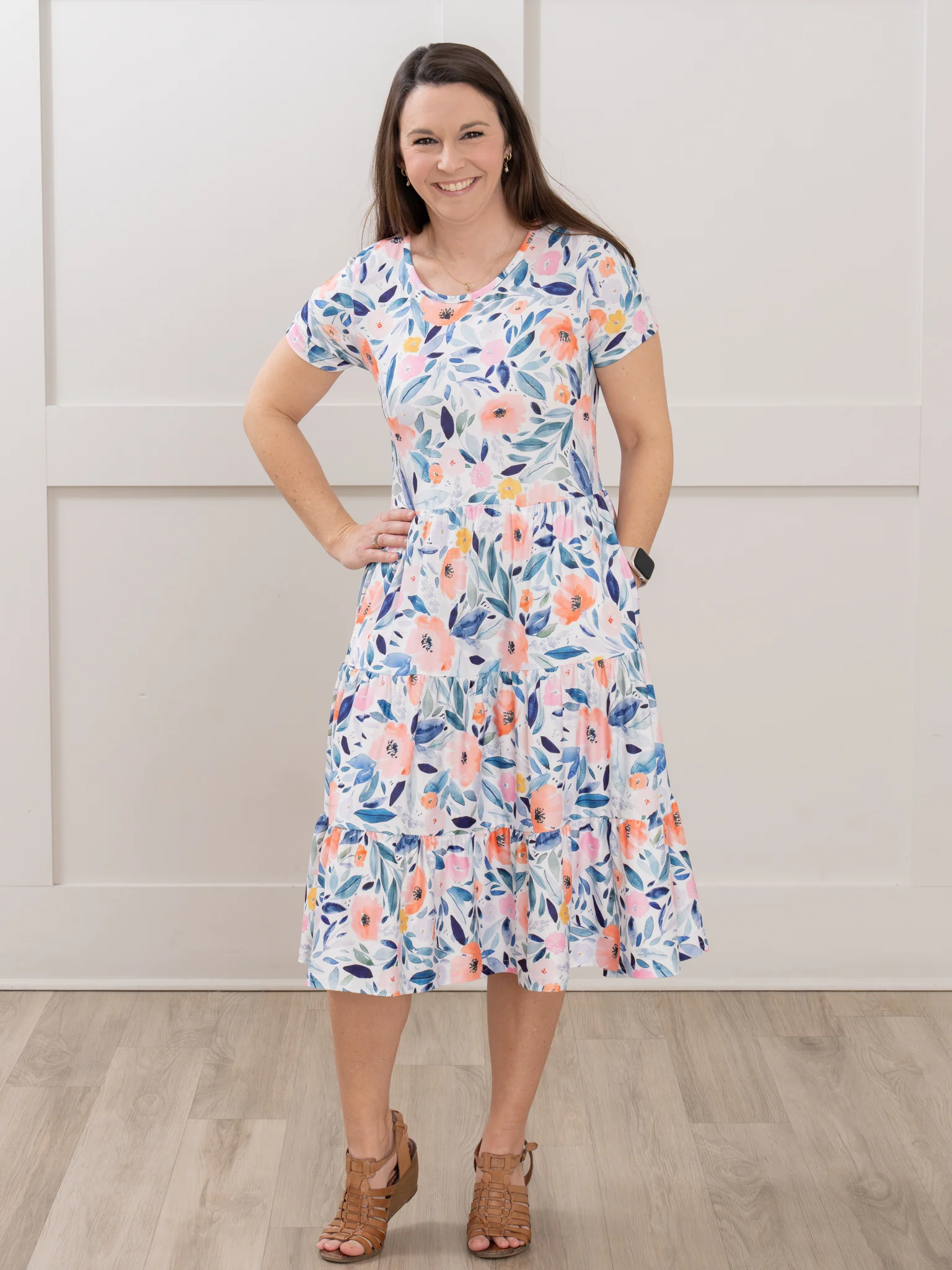 Mom & Me Blushing Susie Tiered Dress - Image 6