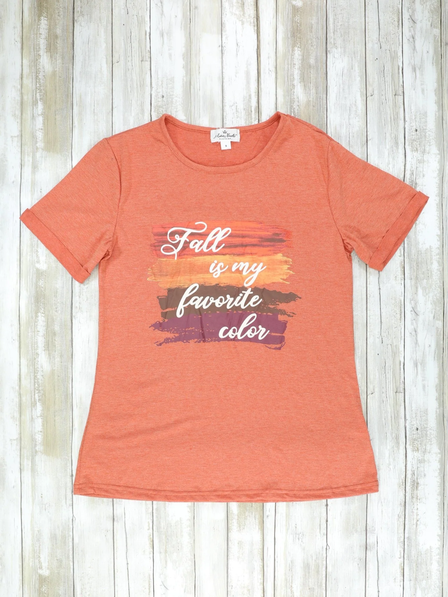 Mom & Me Burnt Orange Fall Is My Favorite Color Shirt - Image 3