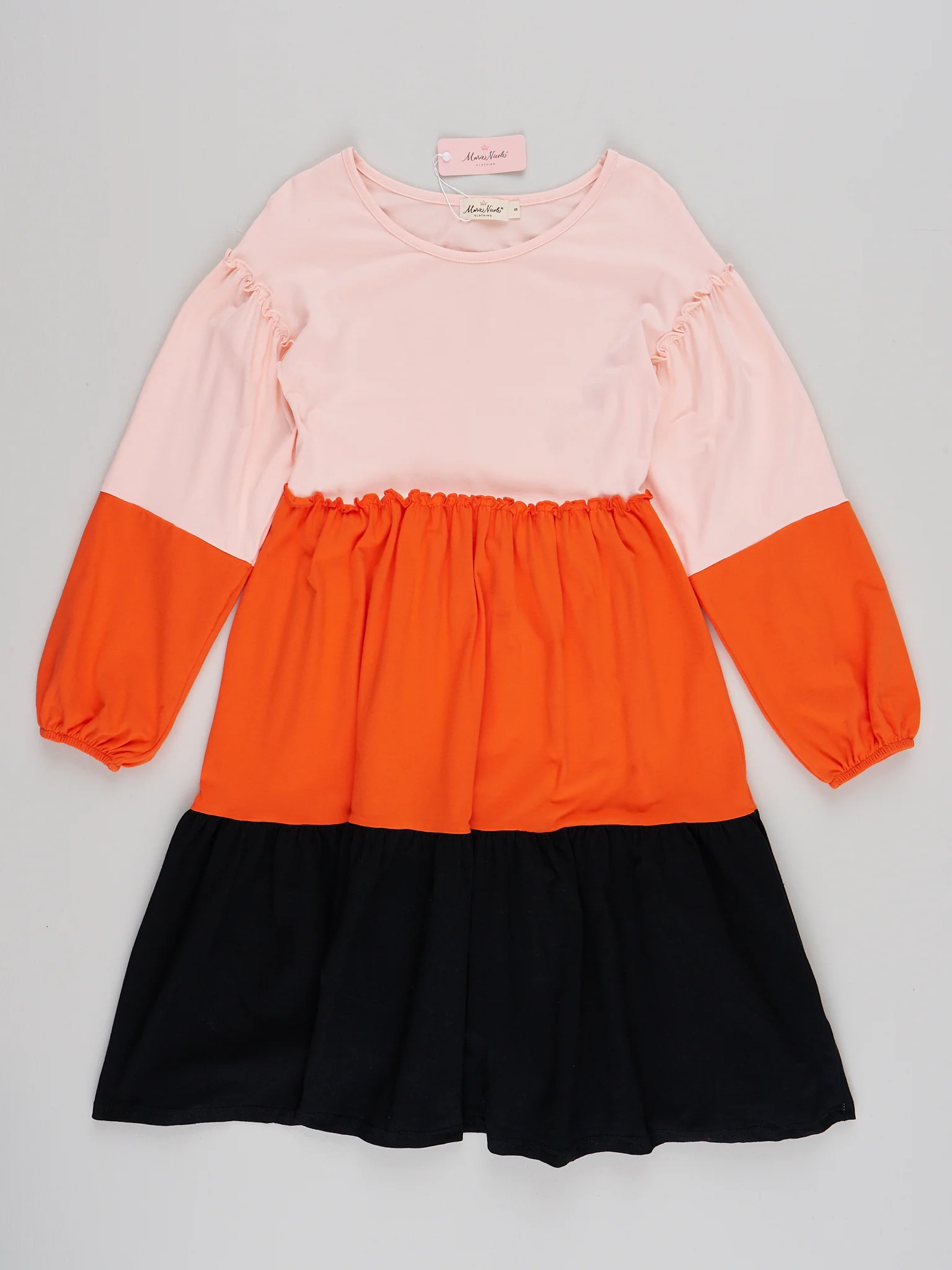 Mom & Me Candy Corn Dreams Ruffle Dress - Image 3
