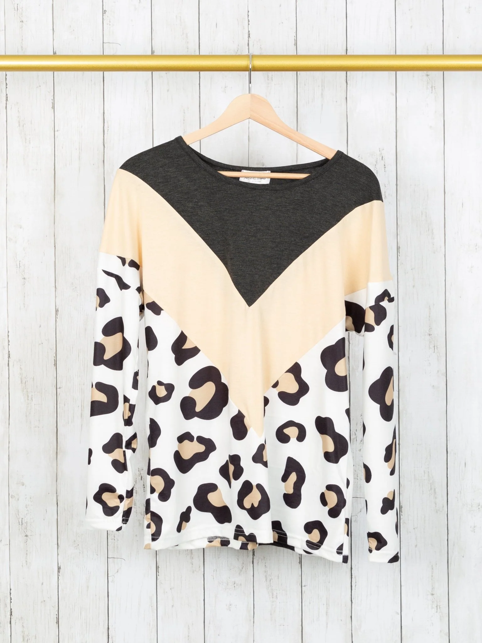 Mom & Me Colorblock Leopard Shirt - Image 3