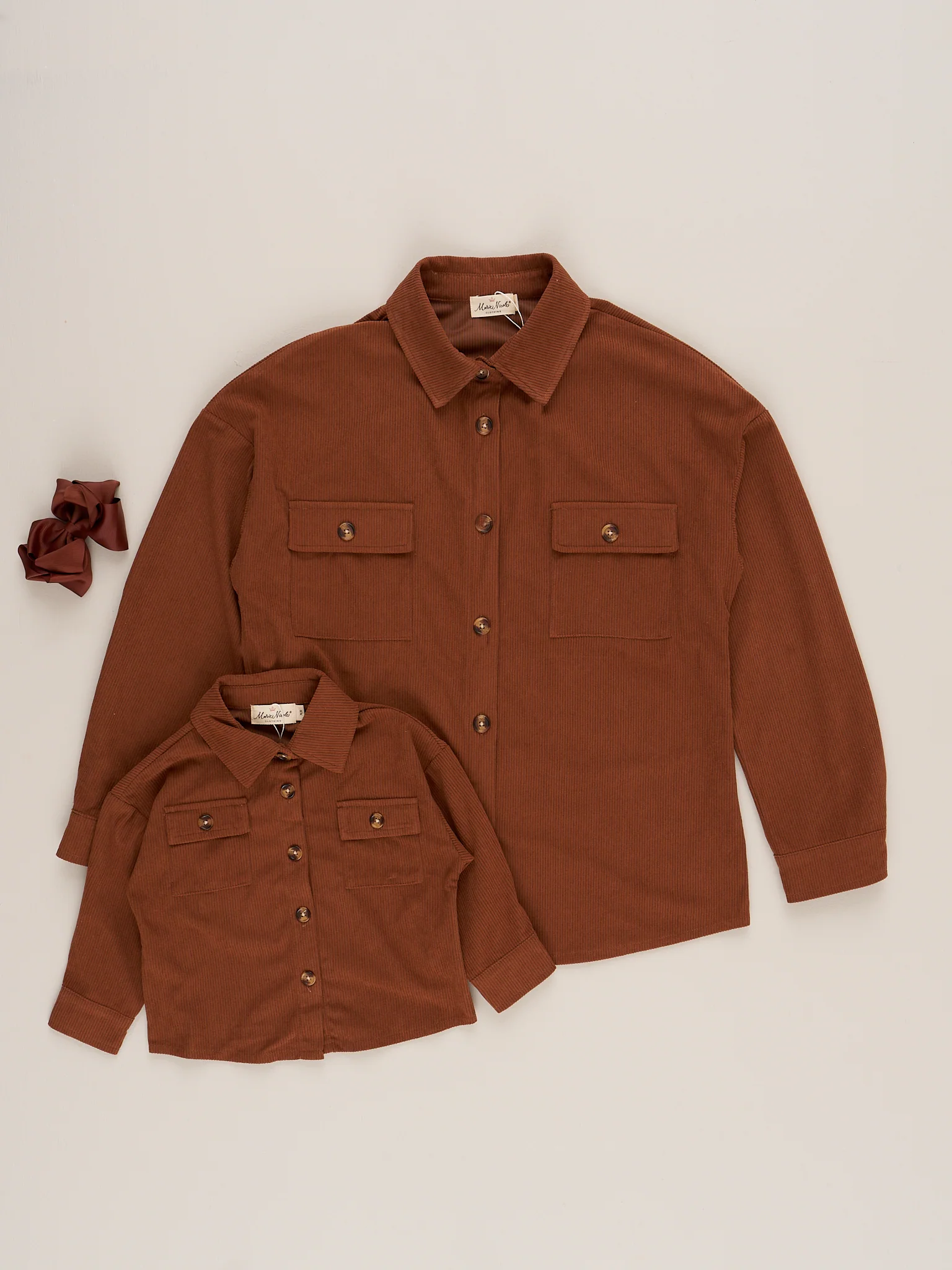 Mom & Me Corduroy Shacket - Hazlenut
