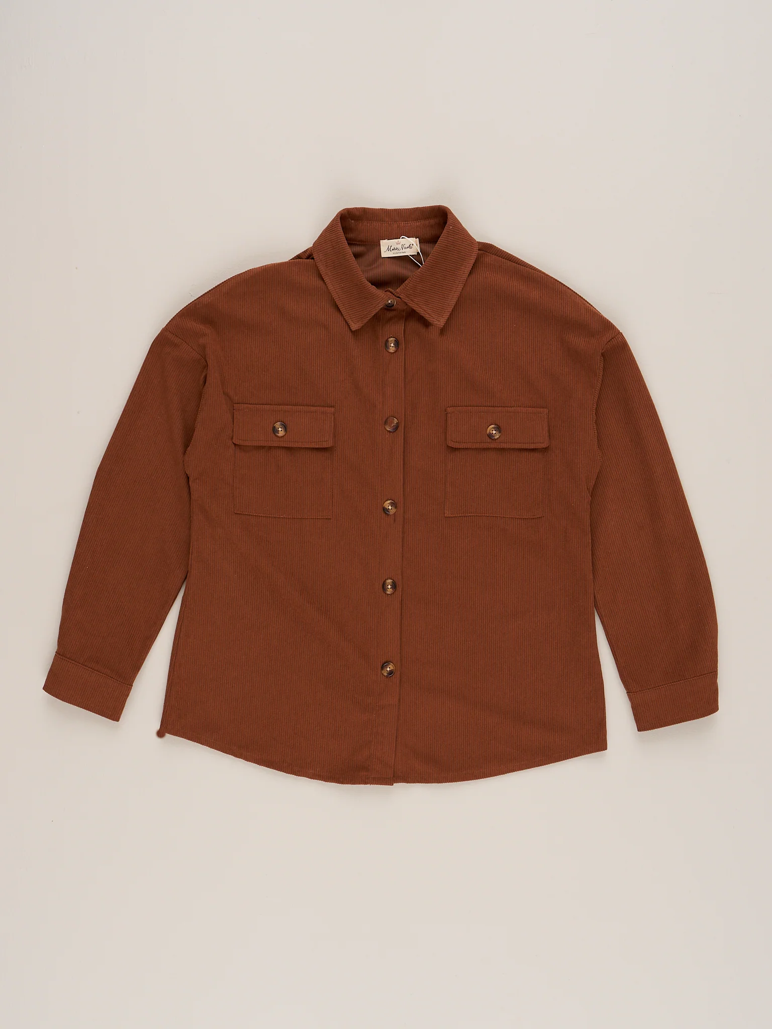 Mom & Me Corduroy Shacket - Hazlenut - Image 4