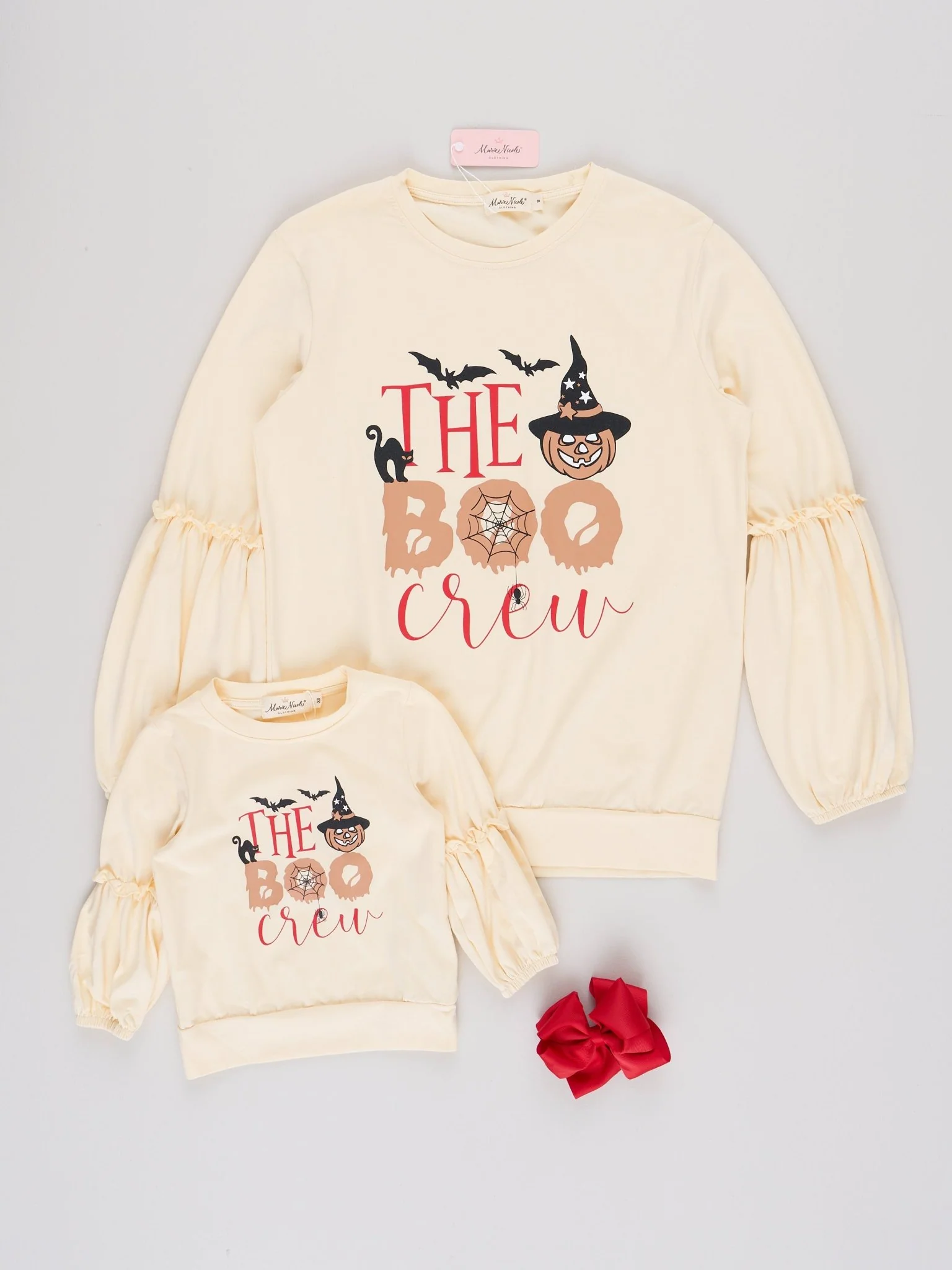 Mom & Me Cream "Boo Crew" Shirt