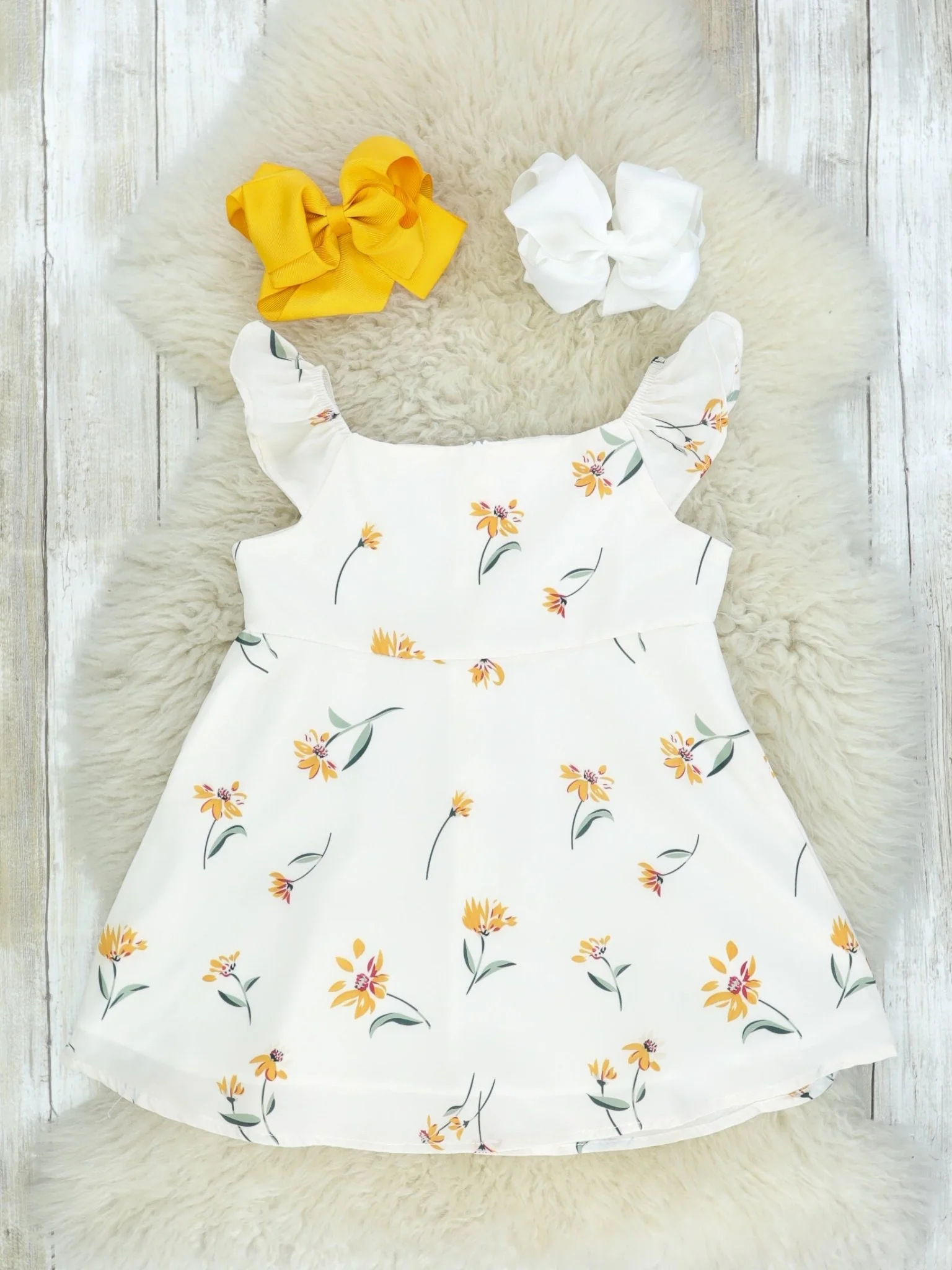 Mom & Me Dainty Floral Fluttersleeve Dress - Image 2