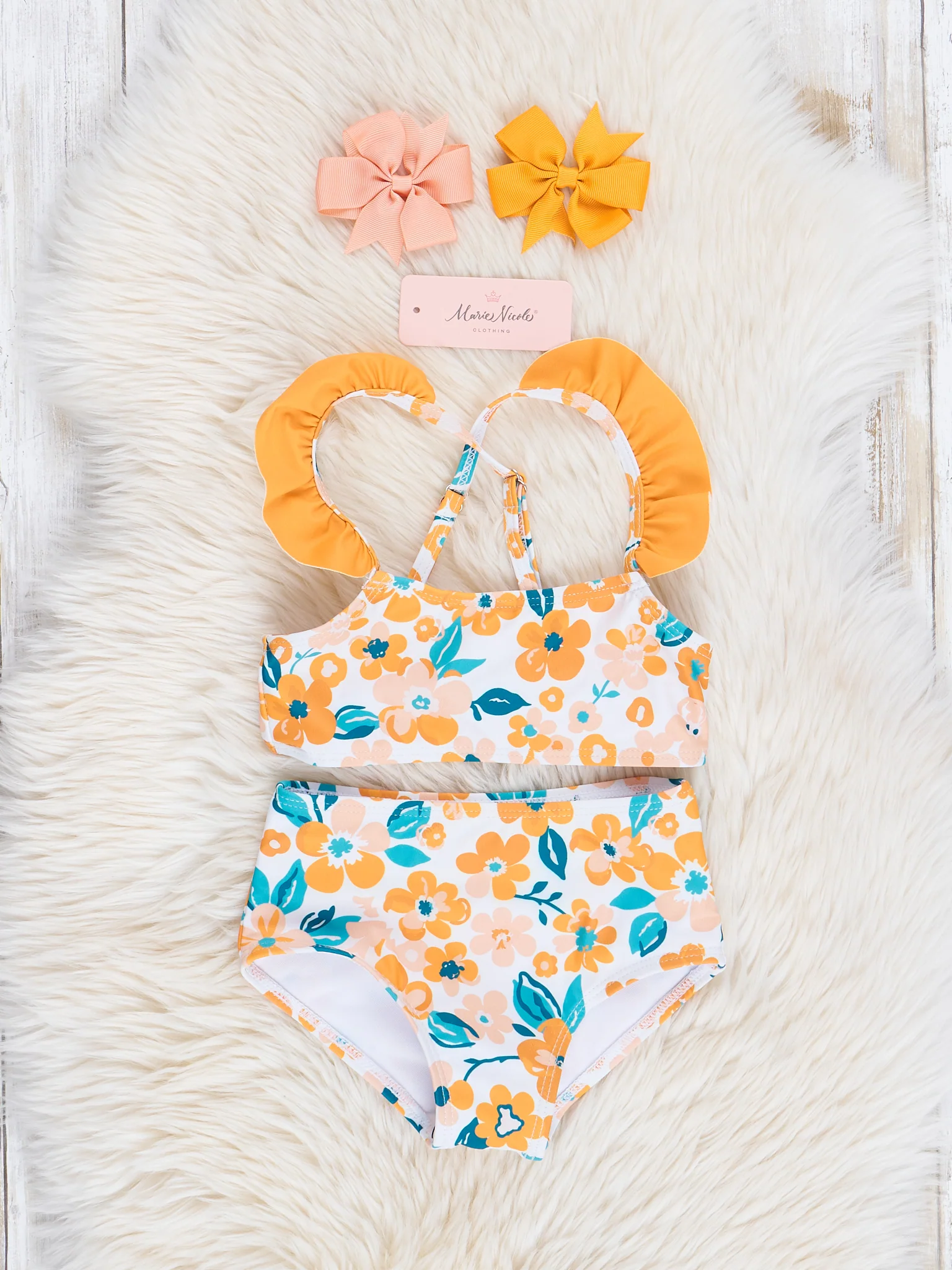 Mom & Me Golden Garden Ruffle Swimsuit - Image 2