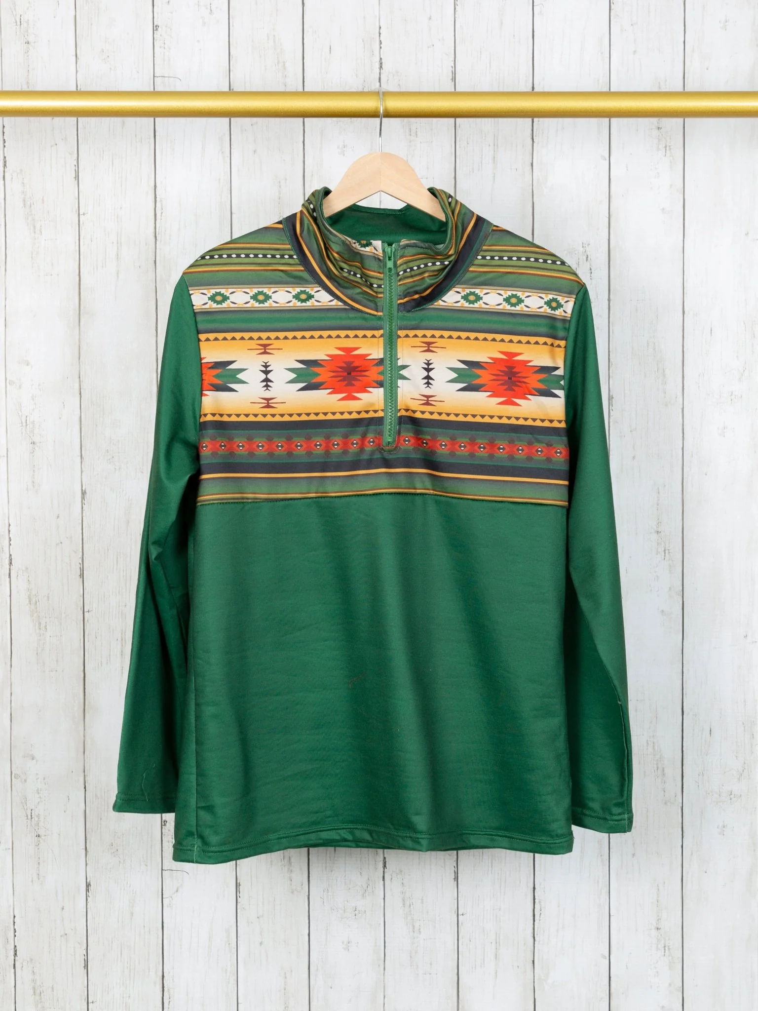 Mom & Me Green Western Long Sleeve - Image 4