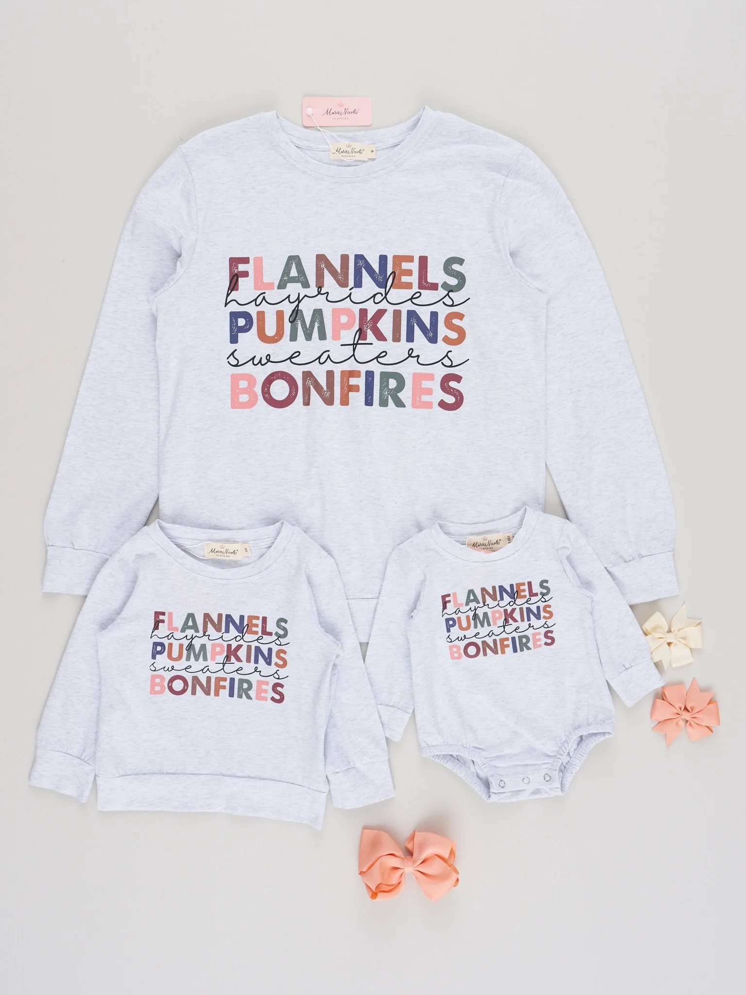 Mom & Me Heather Grey Autumn Memories Shirt