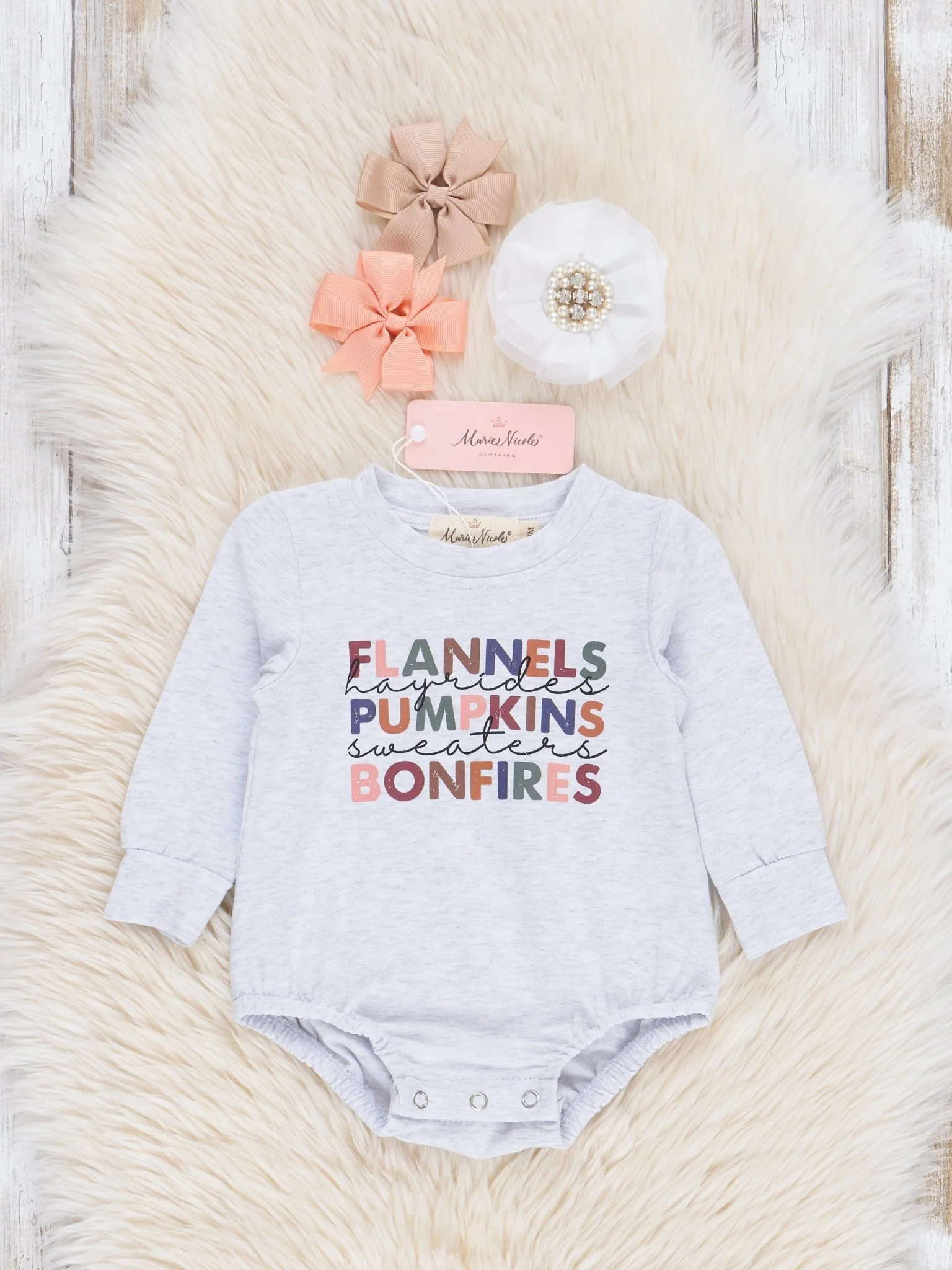 Mom & Me Heather Grey Autumn Memories Shirt - Image 3