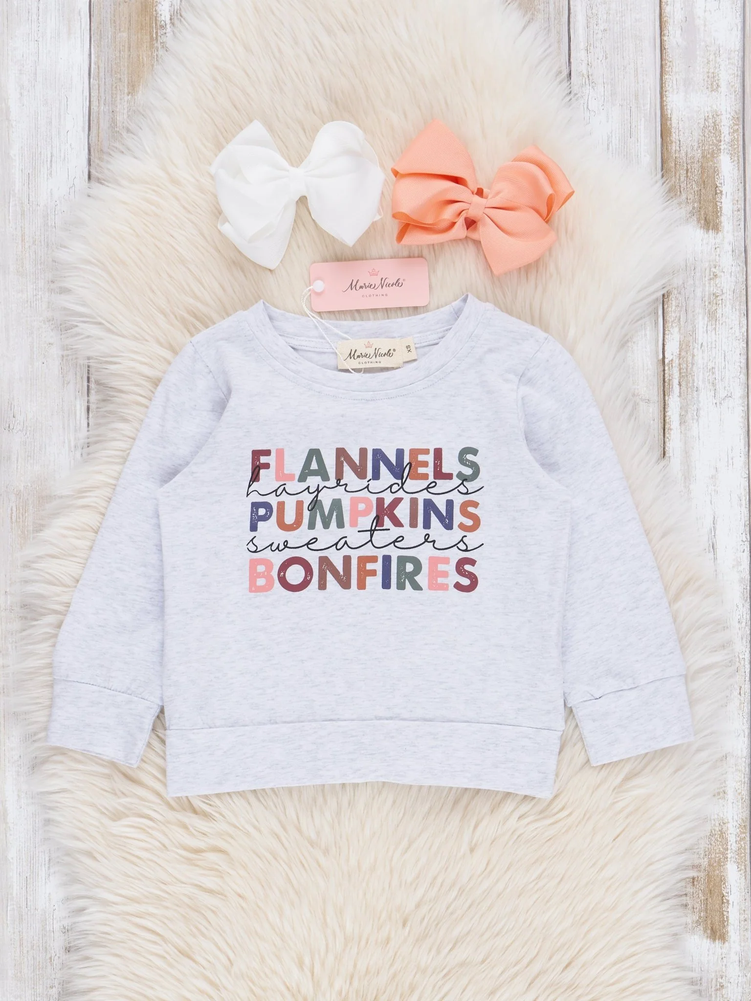 Mom & Me Heather Grey Autumn Memories Shirt - Image 4
