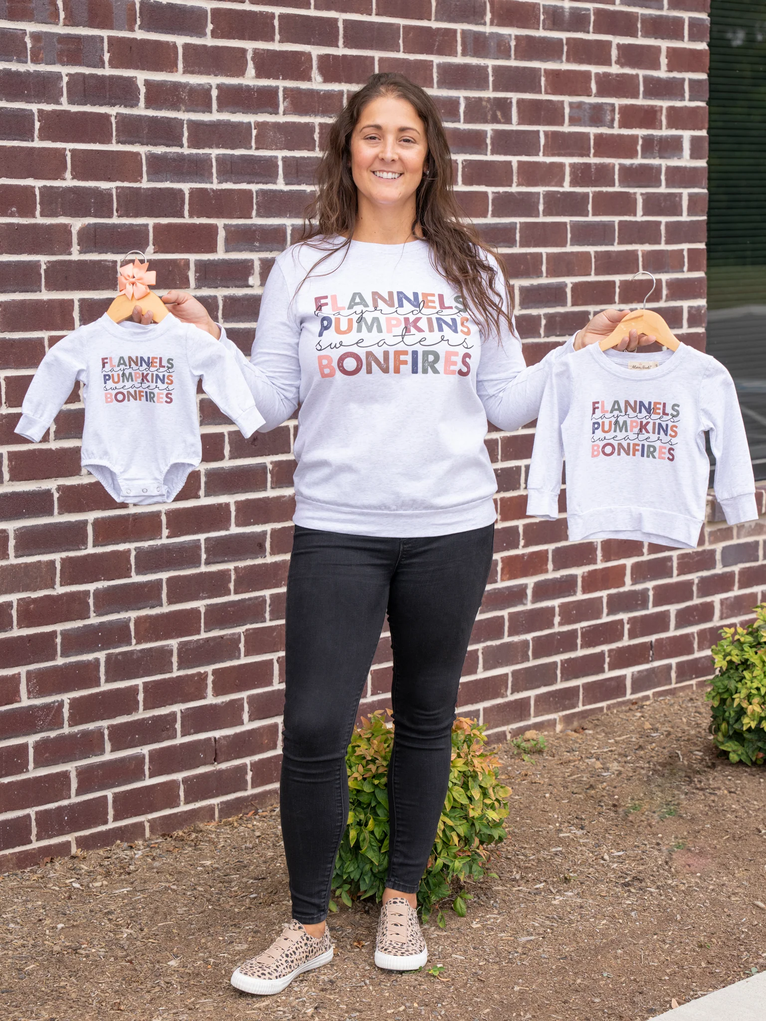 Mom & Me Heather Grey Autumn Memories Shirt - Image 6