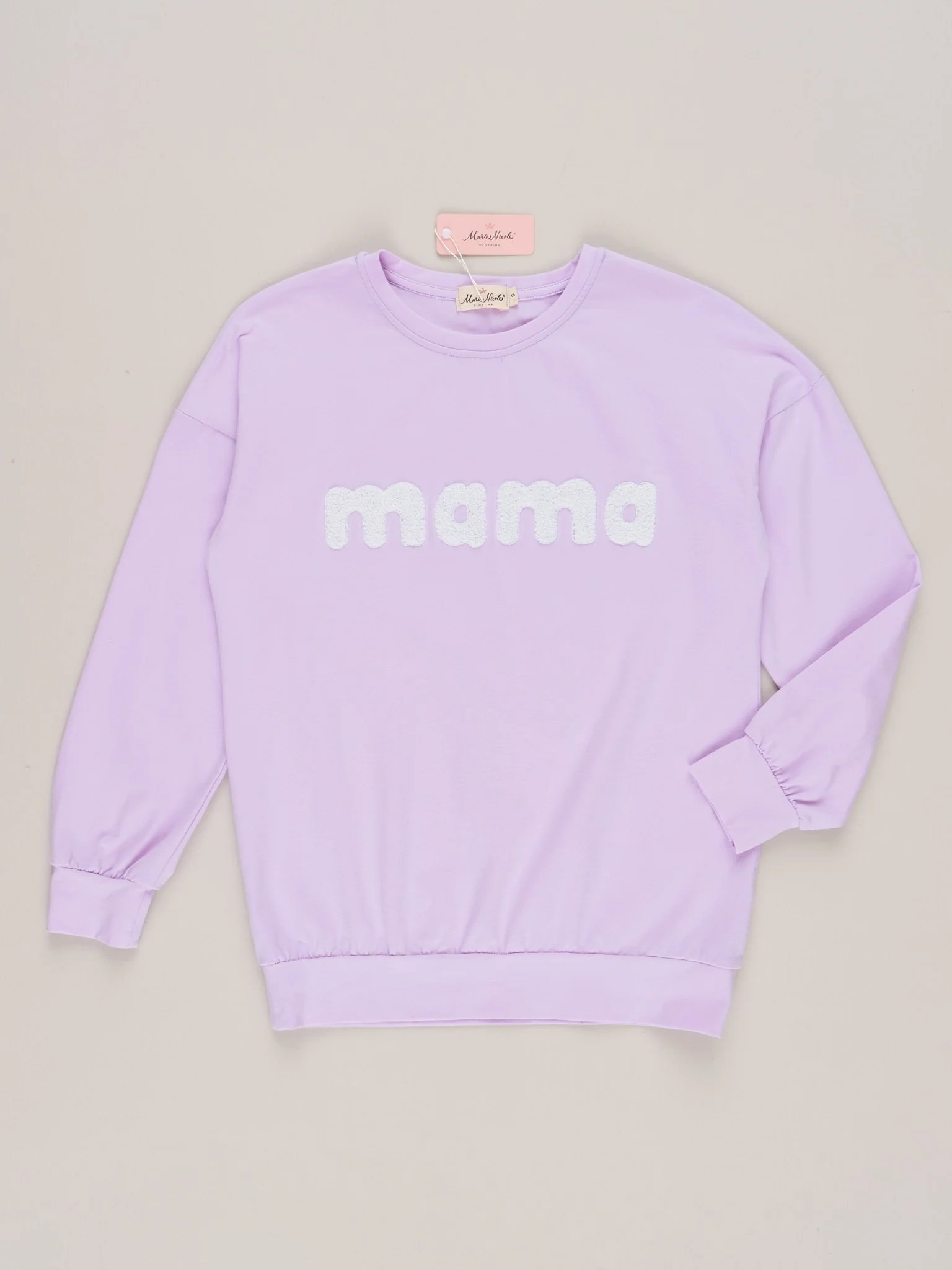 Mom & Me Lavender "Mama/Mini" Crew Neck Shirt - Image 5
