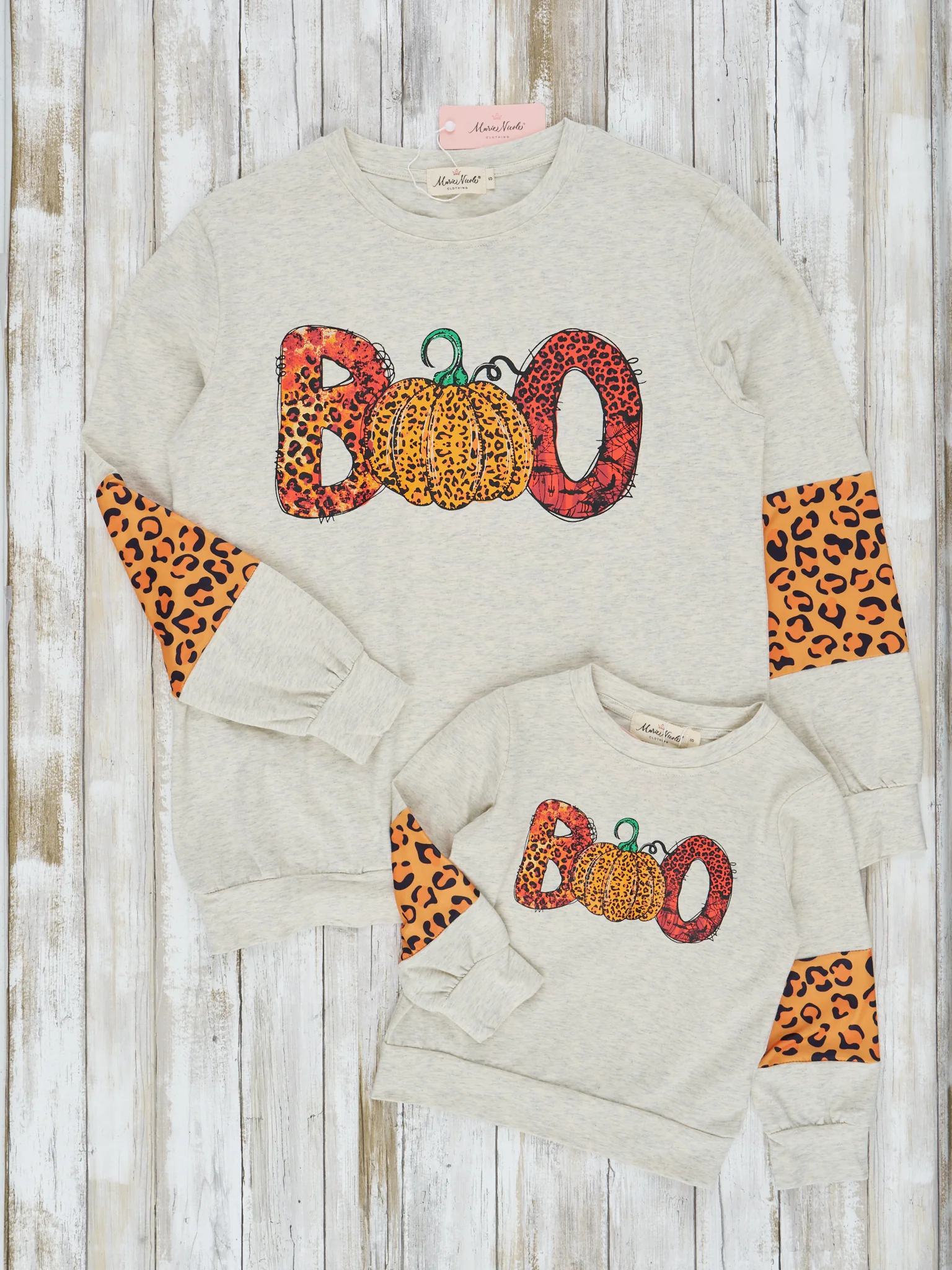 Mom & Me Leopard "Boo" Crewneck - Image 4