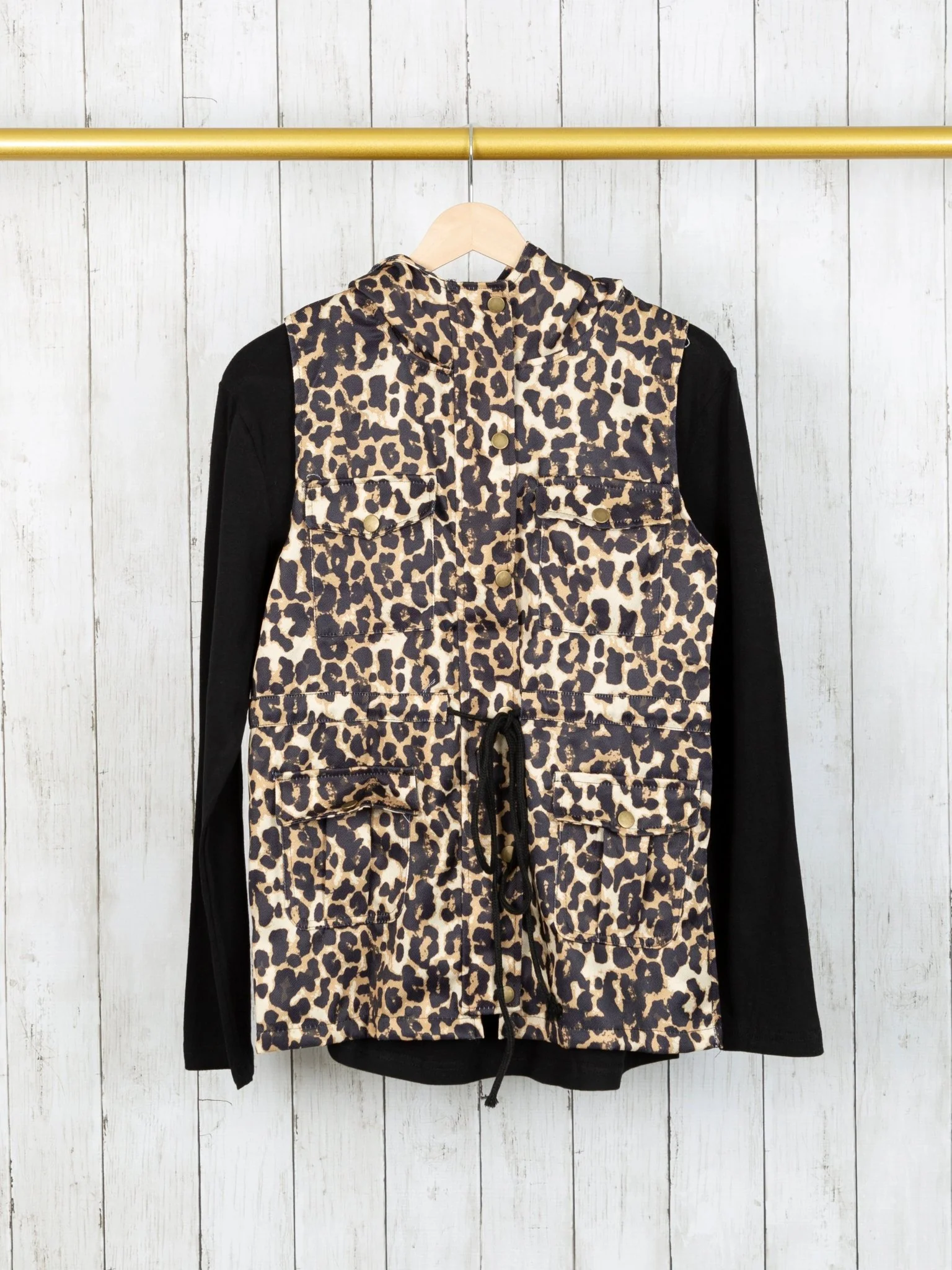 Mom & Me Leopard Hooded Vest - Image 3