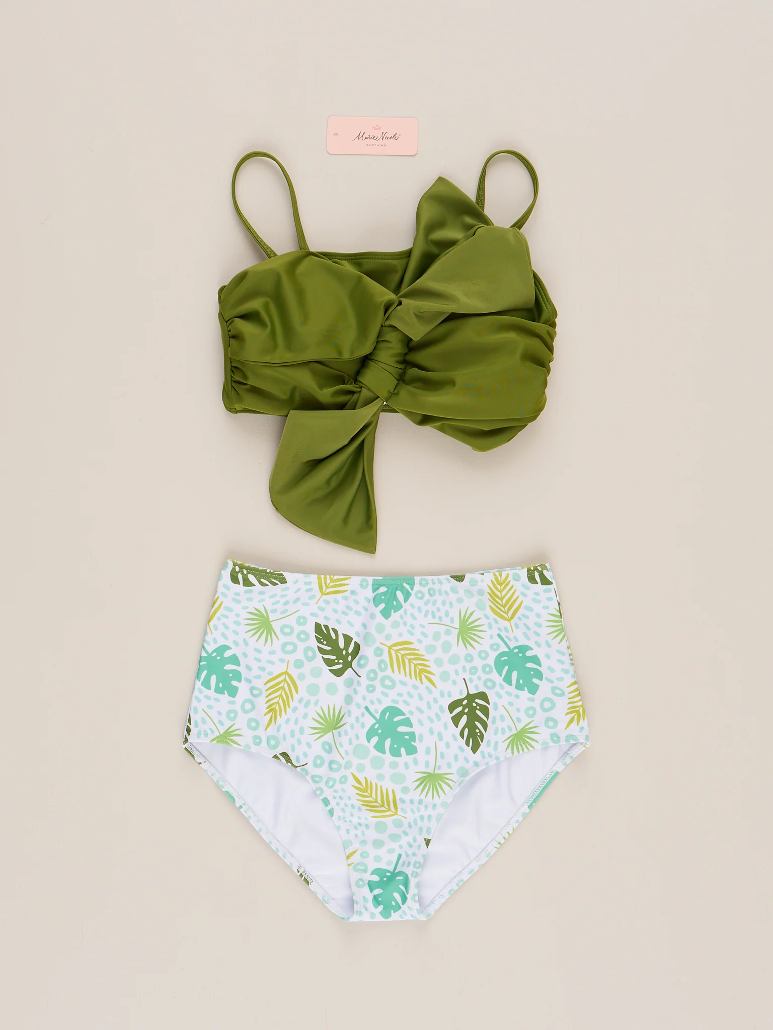Mom & Me Leopard Leaves Swimsuit - Image 3