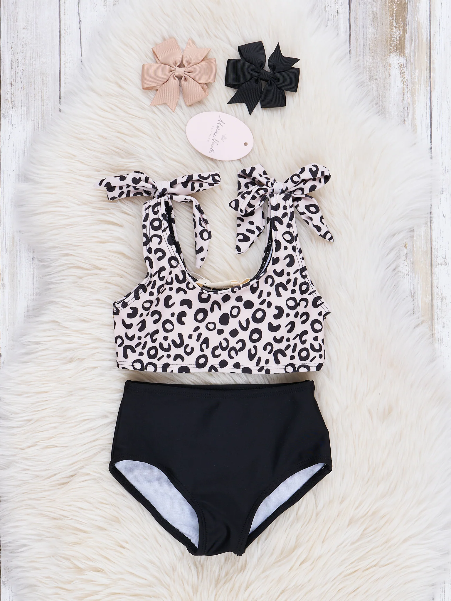 Mom & Me Leopard Two-Piece Swimsuit - Image 2