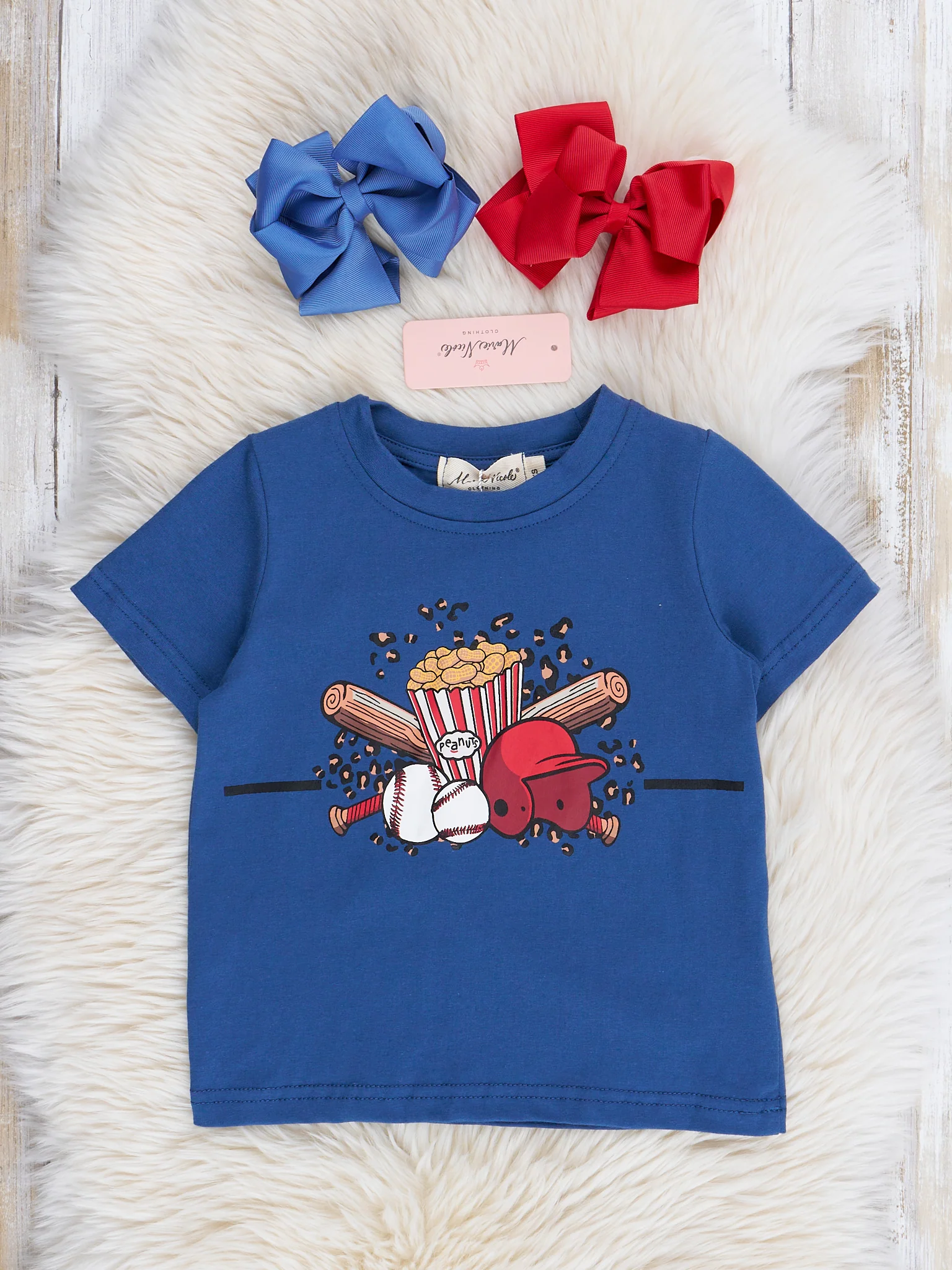 Mom & Me Navy Ballpark Shirt - Image 2