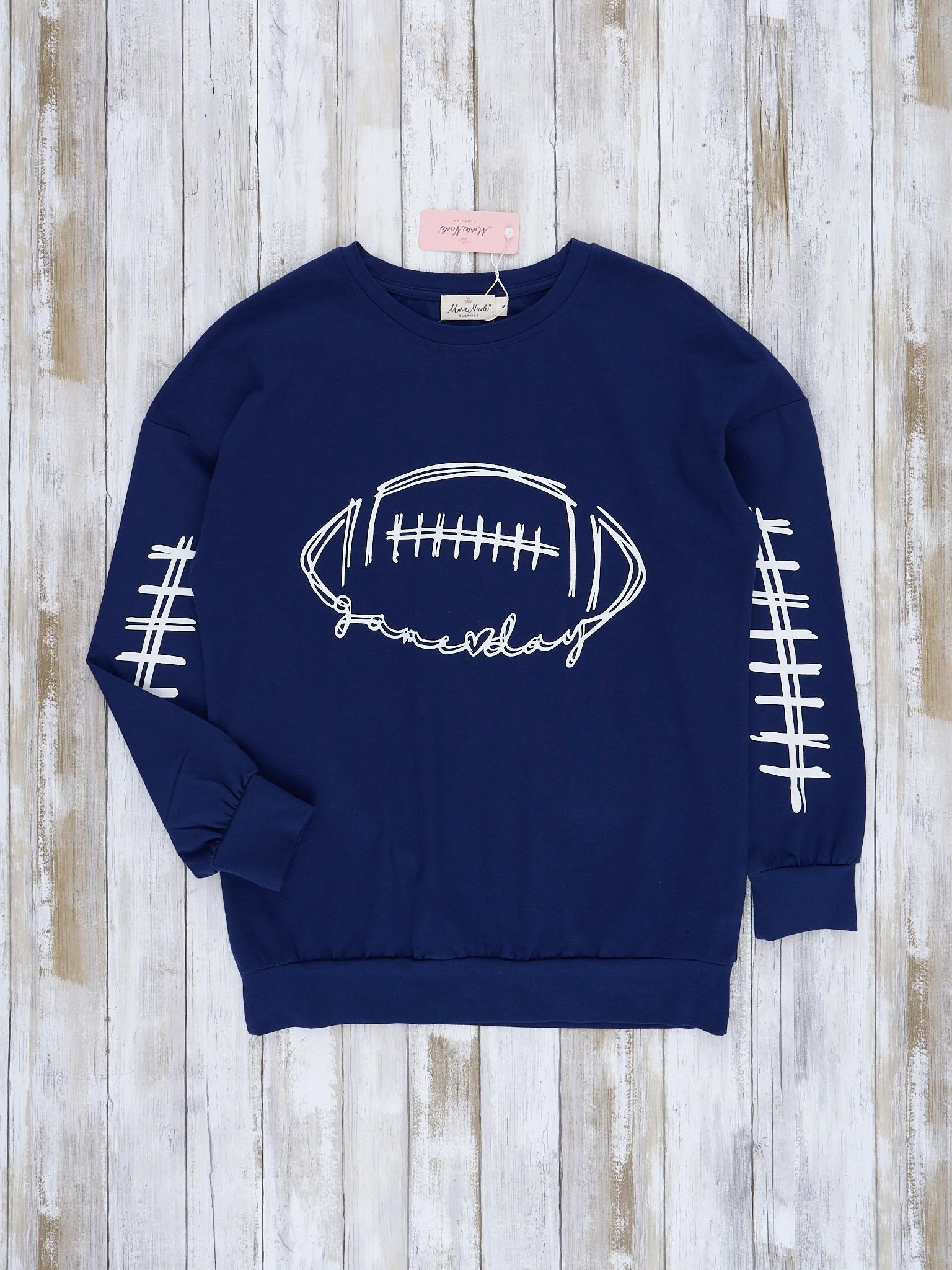 Mom & Me Navy Blue "Game Day" Crew Neck - Image 4