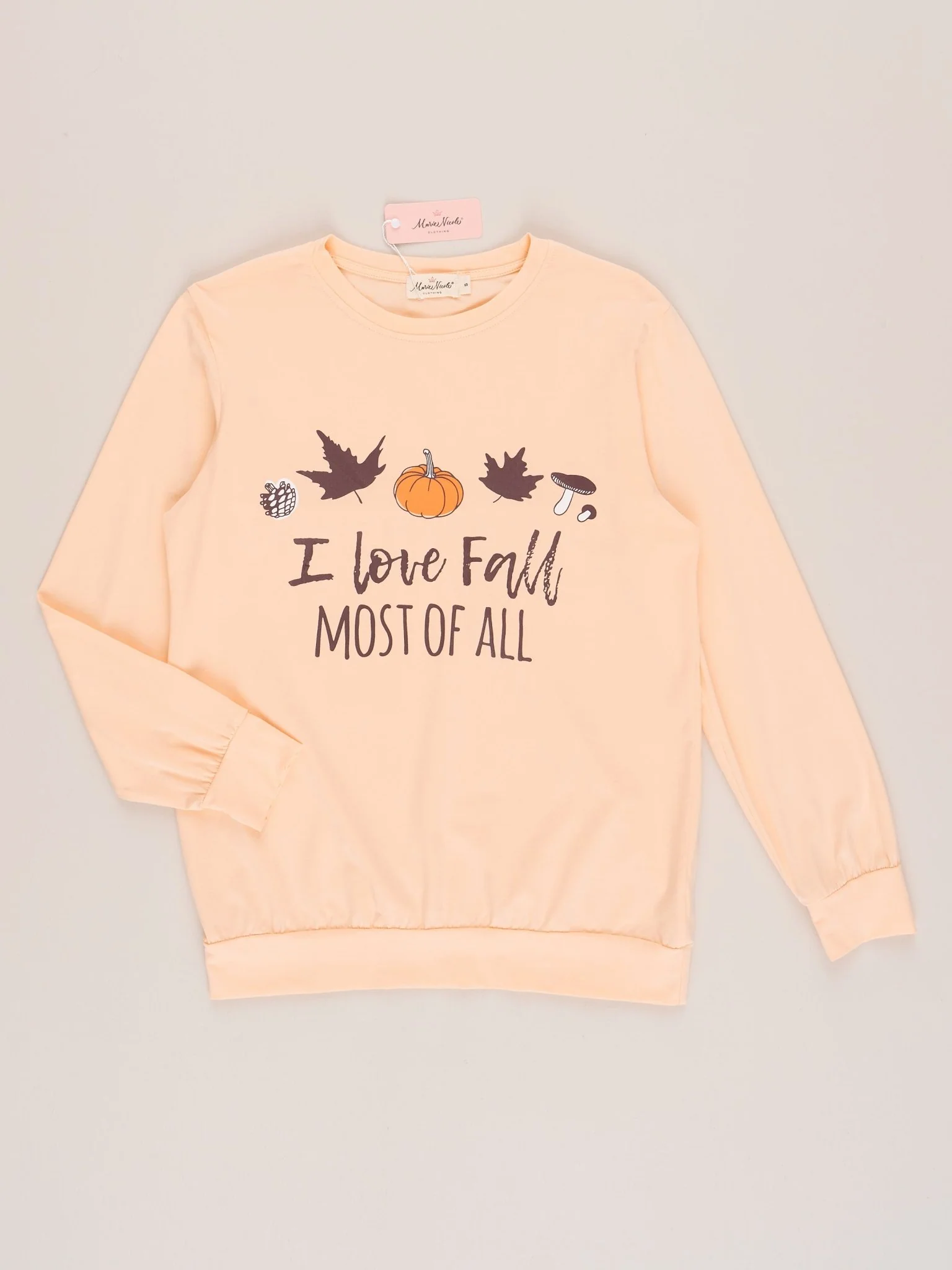 Mom & Me Peach Fall Love Shirt - Image 4