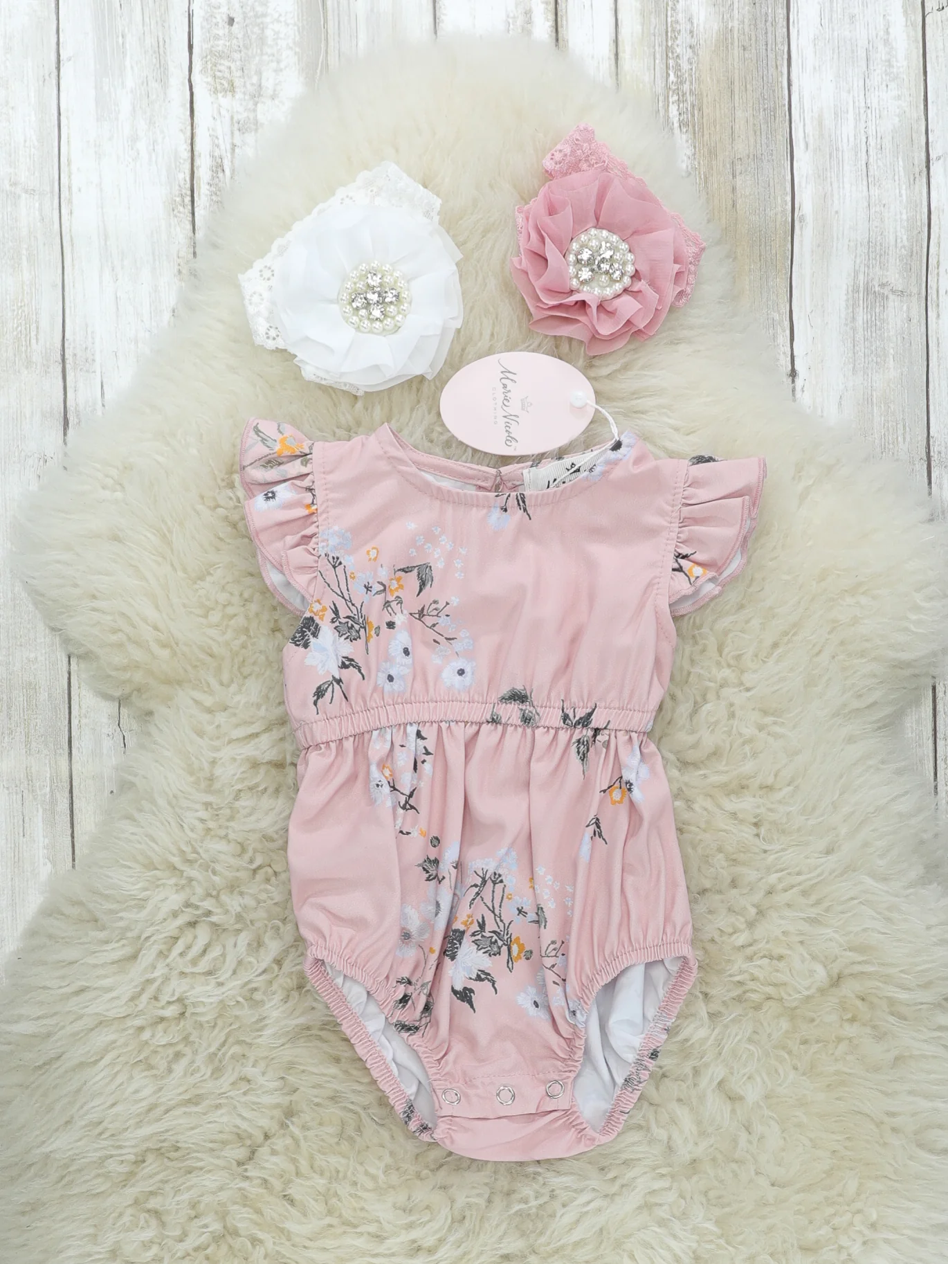 Mom & Me Pink Floral Dress & Romper - Image 2