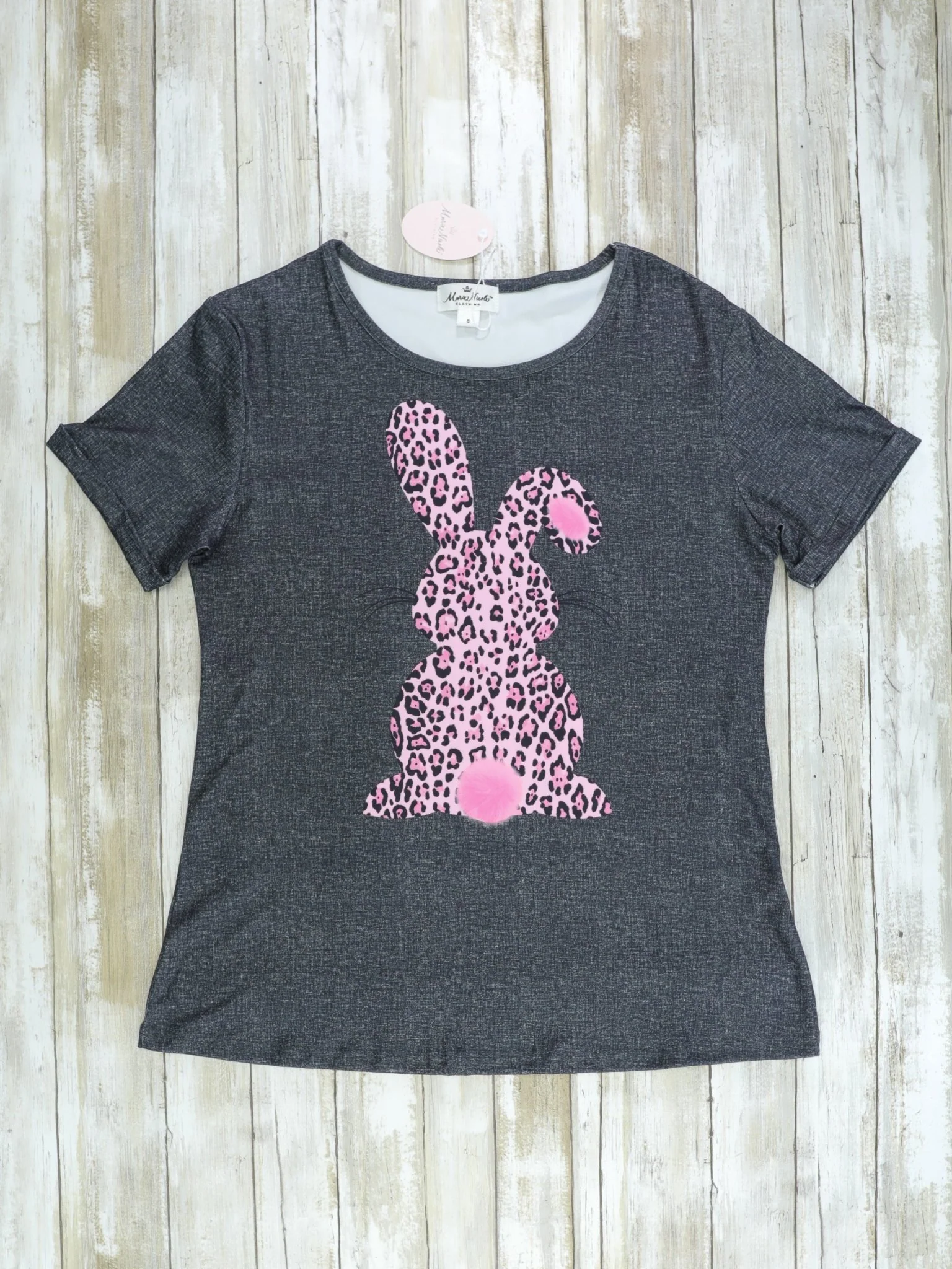 Mom & Me Pink Leopard Bunny Shirt - Image 3
